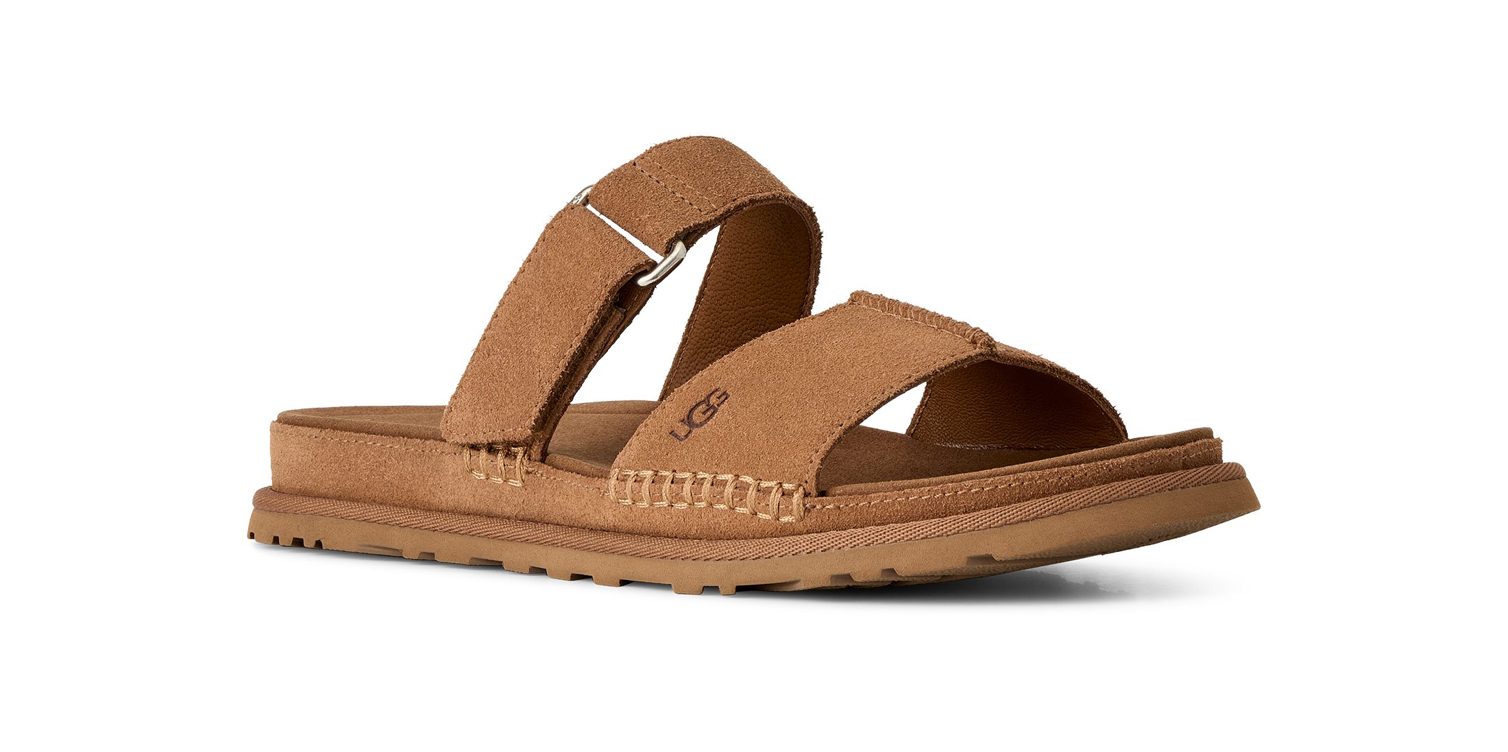 UGG GOLDENGAZE SLIDE Pantolette Mule, Sabot, Fußbett mit Memory-Schaum