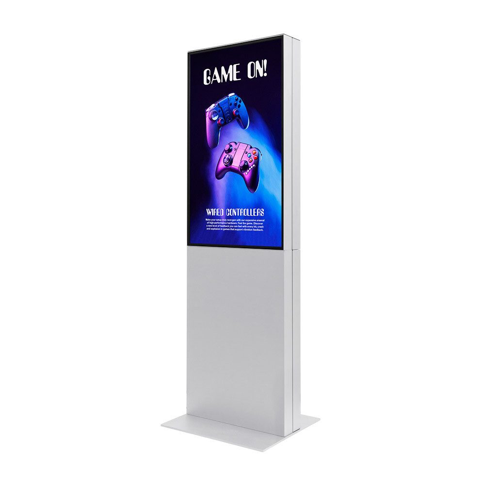 Showdown Displays Einzelrahmen Showdown Displays Digitale Smart Line Infostele doppelseitig mit Samsu, (1 St)