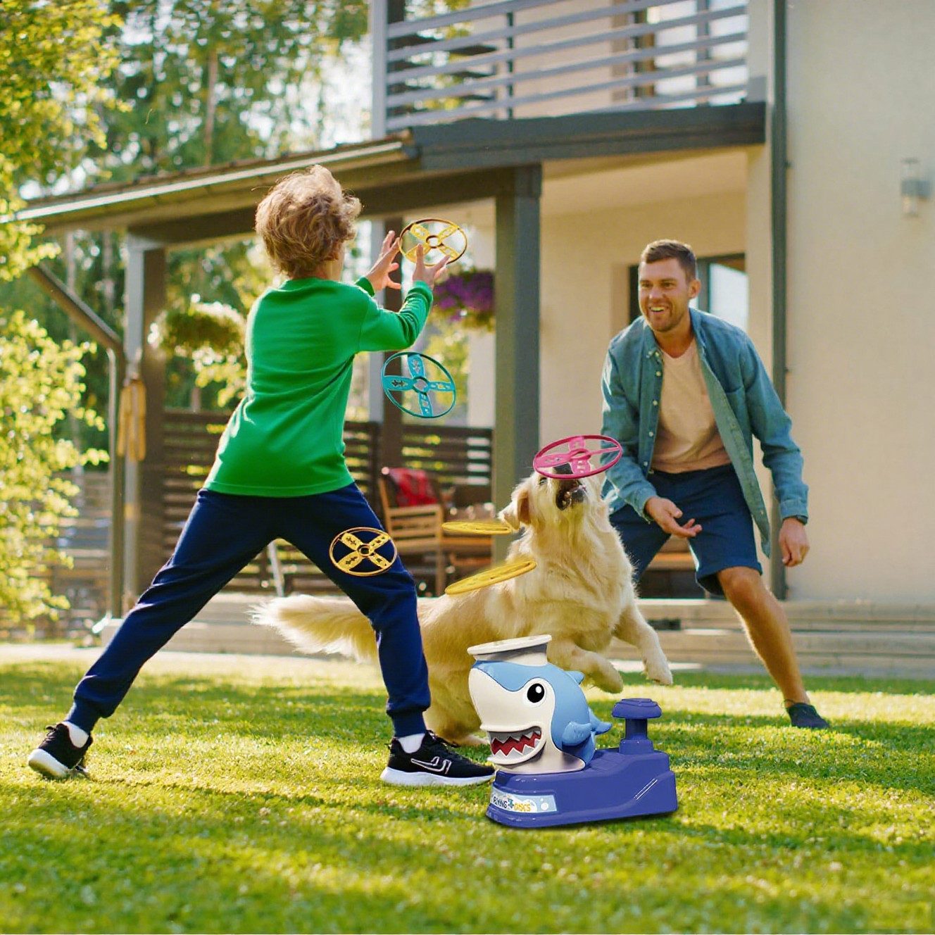 CLTYQ Spielzeug-Gartenset Fliegende Untertasse Launcher Spielzeug, Outdoor günstig online kaufen