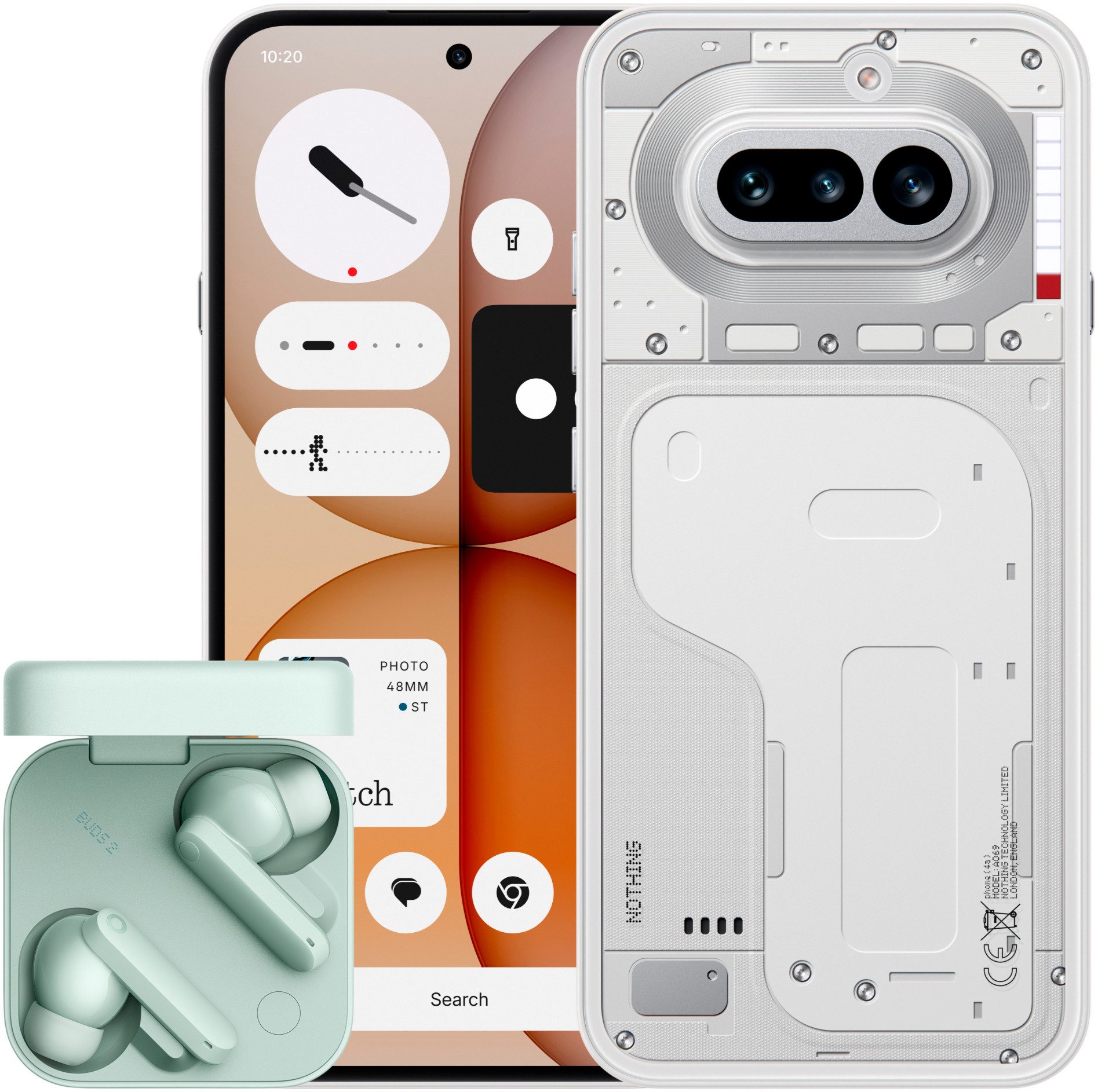NOTHING Phone (4a) Smartphone (17,22 cm/6,78 Zoll, 128 GB Speicherplatz, 50 MP Kamera)