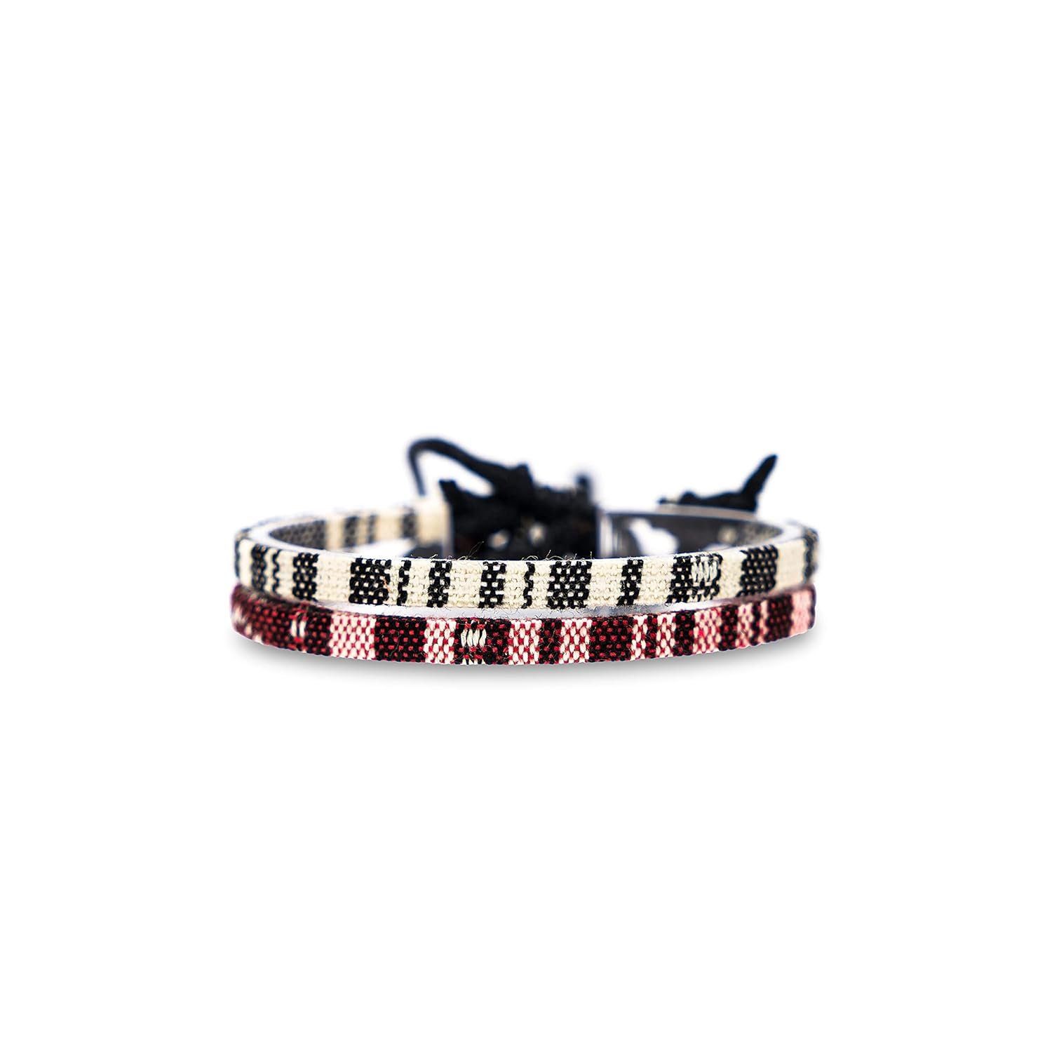 Made by Nami Freundschaftsarmband Surfer Armband 2-er Set Boho Schmuck (Set, 2), Ethno Hippie Style Freundschaftsarmbänder