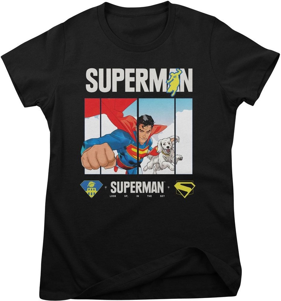 T-Shirt Superman Look Up Girly Tee