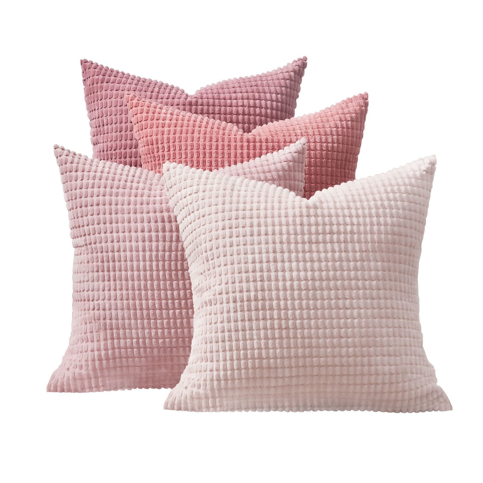 Topfinel Kissenbezug Dekokissenbezug 4er Set 40x40cm aus Cord Samt-Farbverl günstig online kaufen