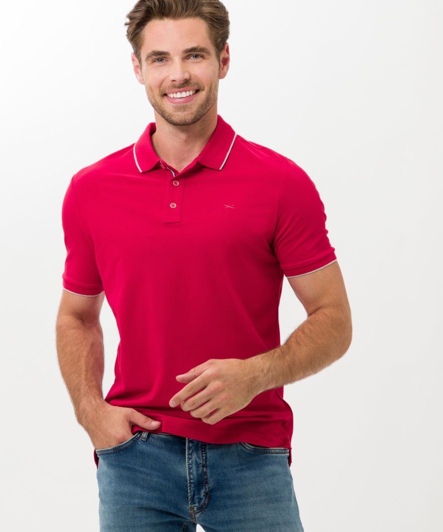 PETE Poloshirt Style rot Brax