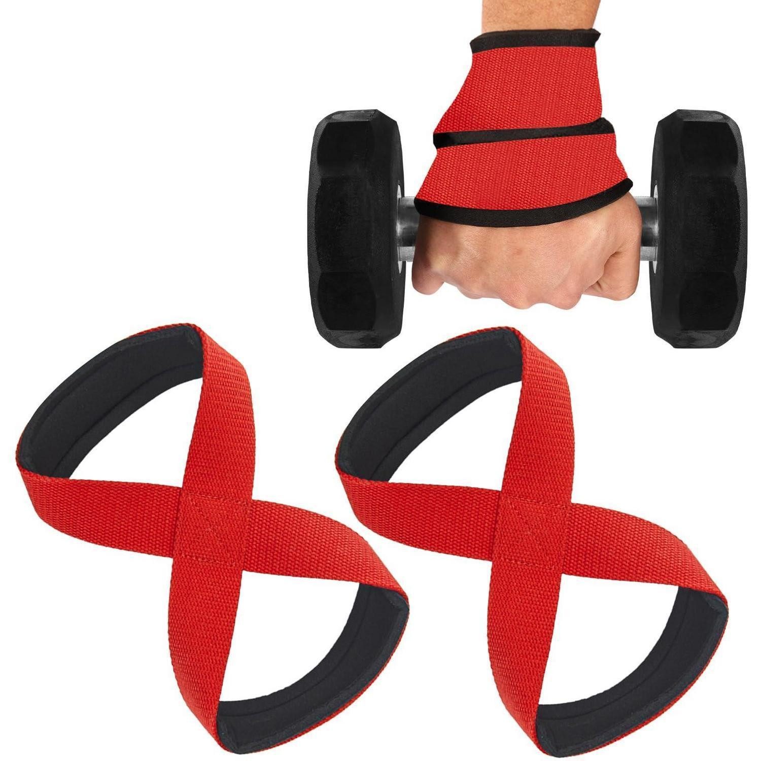 LuxusKollektion Handgelenkbandage Gewichthebergurte Figur 8 Neopren Schwarz