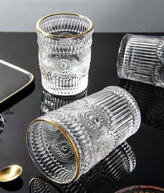 Rungassi Gläser-Set 2 x Trinkglas Gläserset 400ml H 12cm Wasser, Cocktail, Whisky-Gläser, Glas