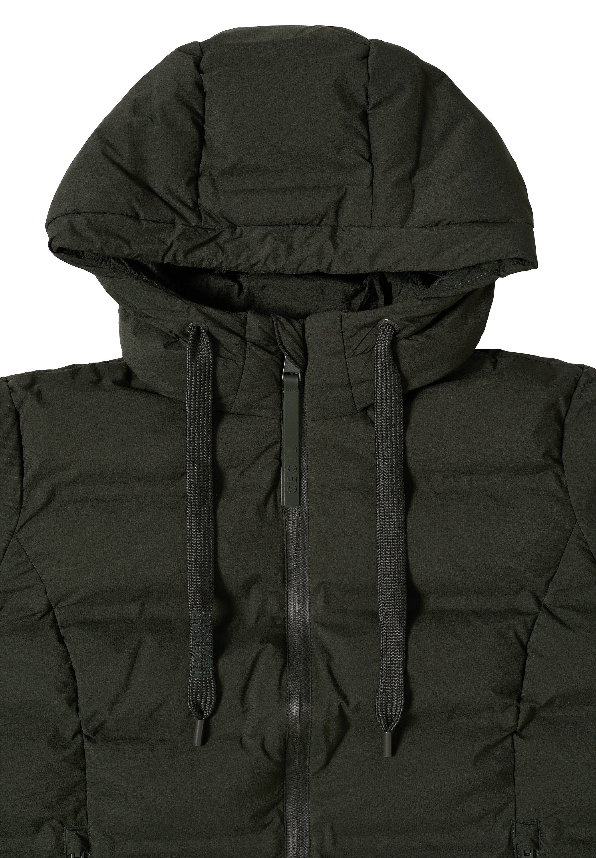 CECIL Steppjacke mit Kapuze mit Tunnelzugband
