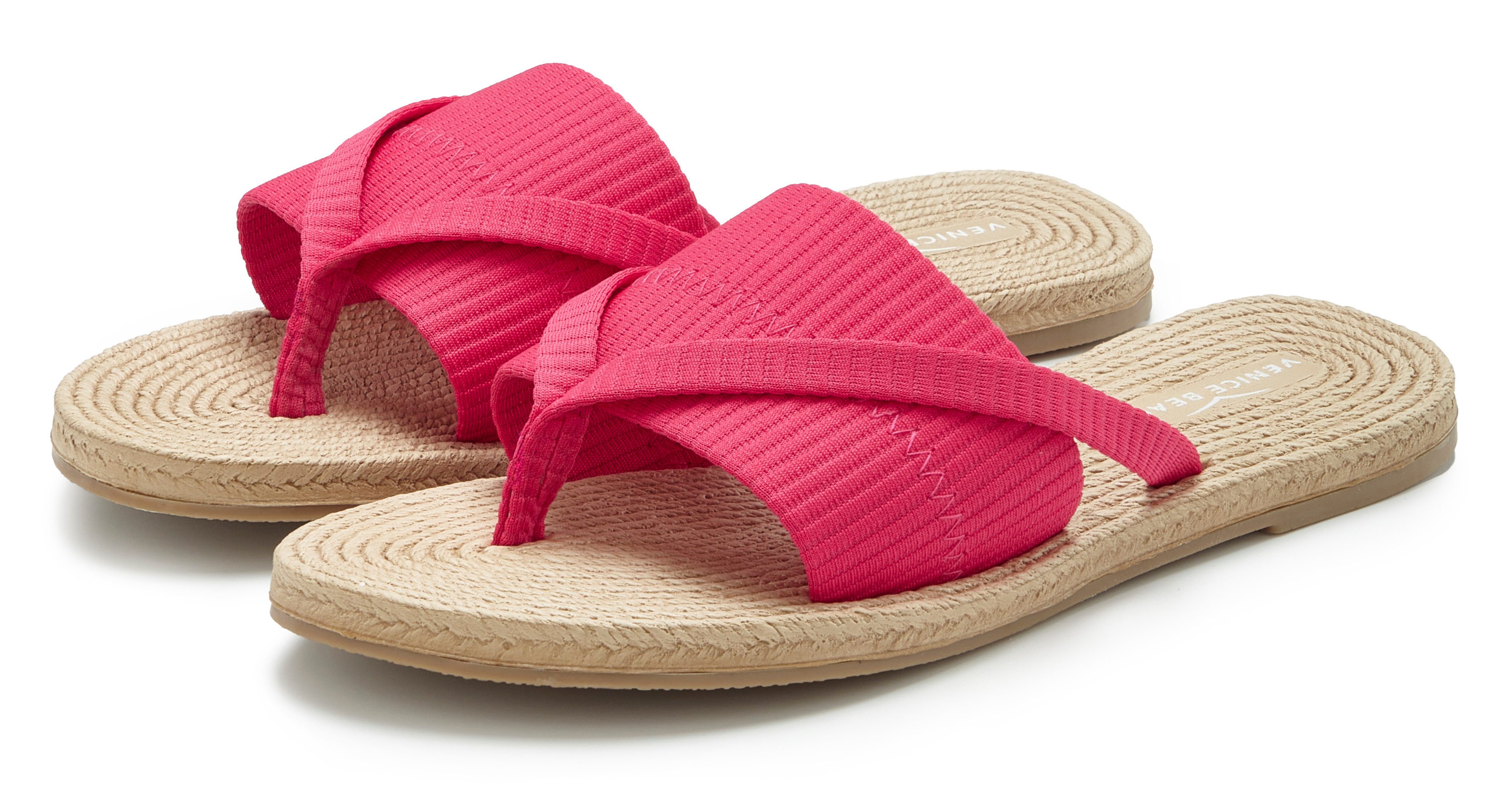 VENICE BEACH Badepantolette, Badelatsche, Badezehentrenner, Sandale, Mule Badeschuh NEU Pantolette, Zehentrenner mit wasserabweisender und leichter Sohle