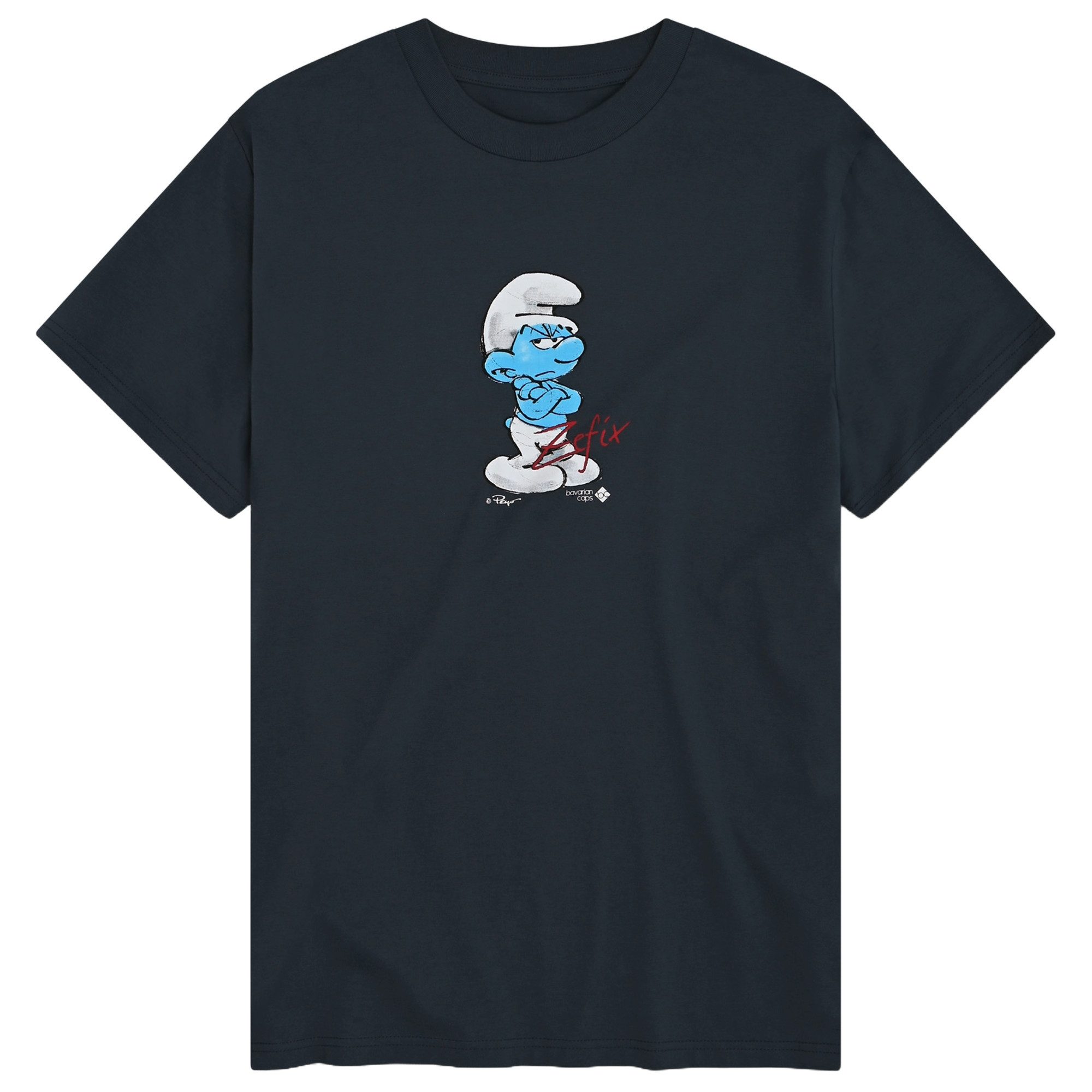 Bavarian Caps T-Shirt Bavarian Caps T-Shirt "Muffi, Zefix" - dunkelgrau (T-Shirt, T-Shirt)