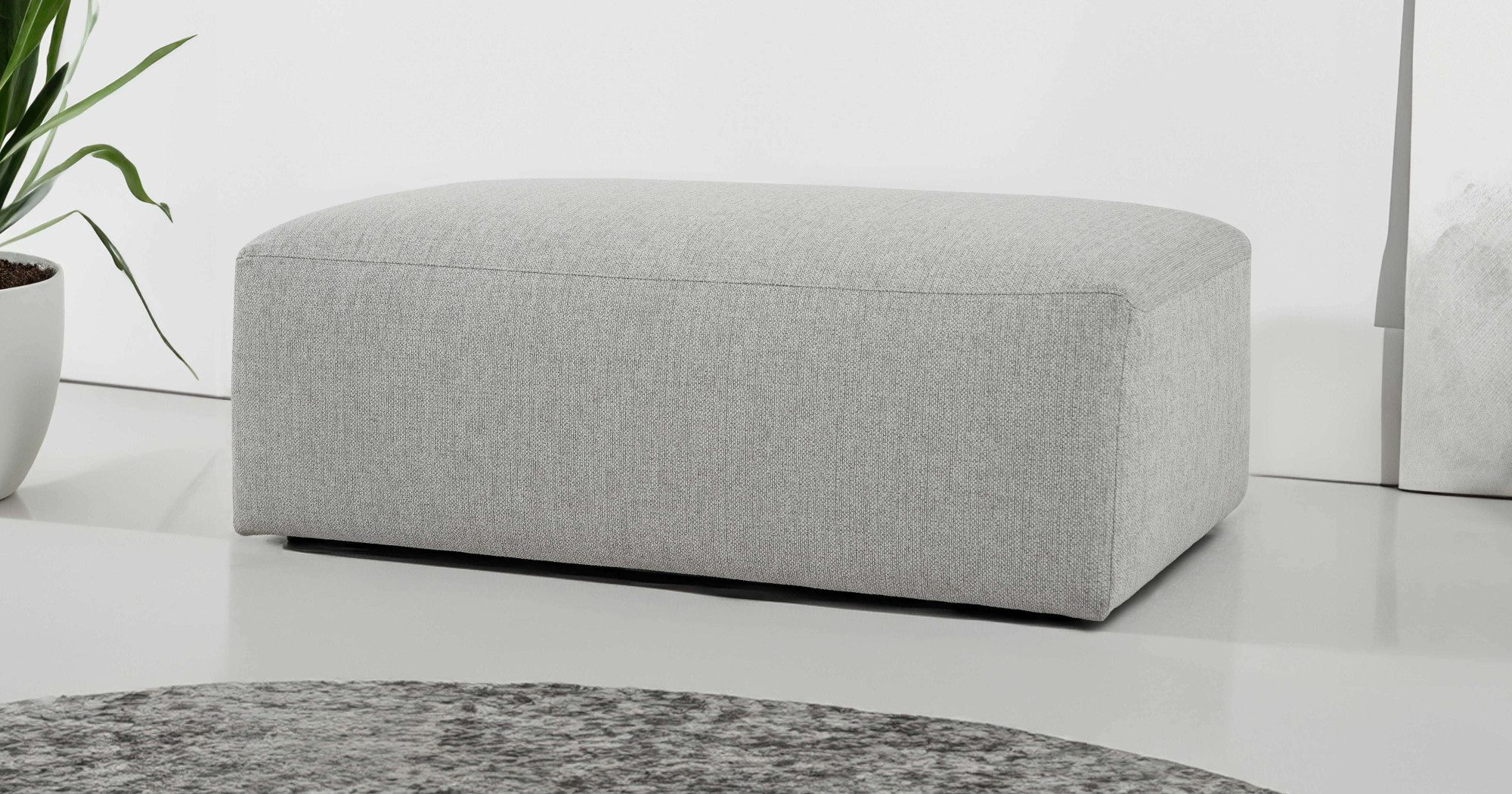 INOSIGN Polsterhocker Koa, Wellenunterfederung, weicher Lounge-Sitzkomfort günstig online kaufen