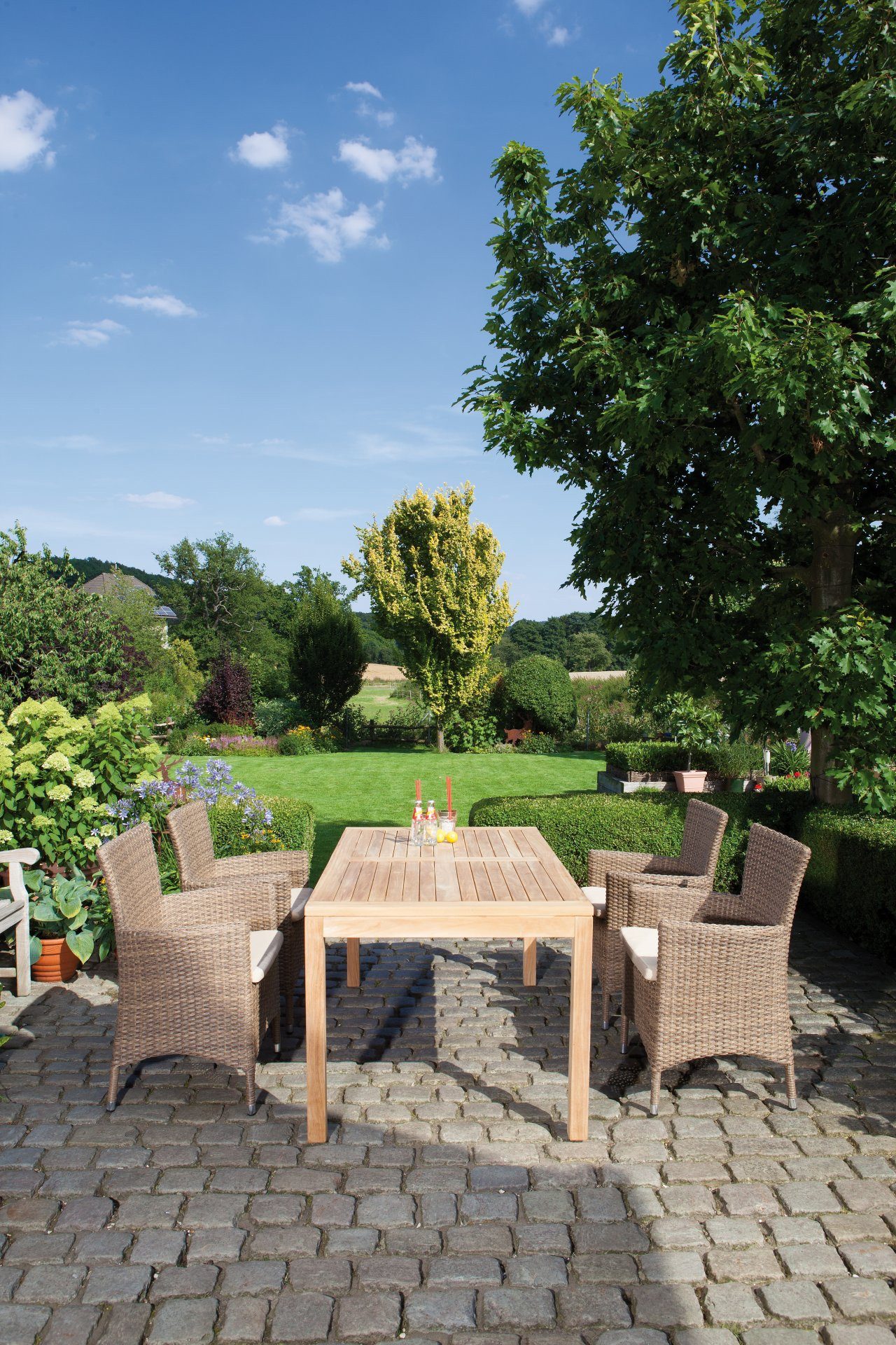 SonnenPartner Gartentisch Wellington, 160 x 90 cm, fuer bis zu 6 Personen