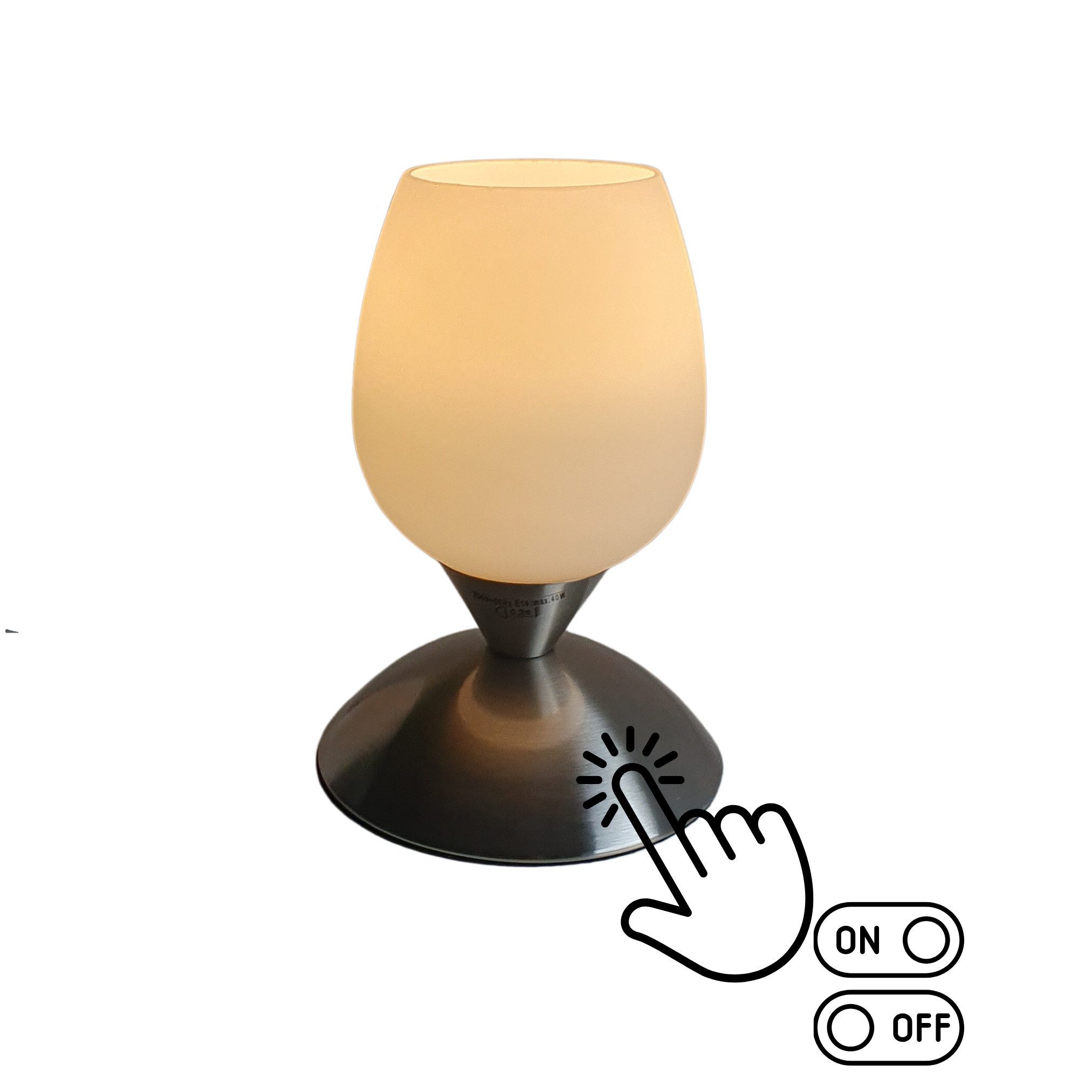 Lichthandel Hoch LED Tischleuchte Nachttischlampe 2 günstig online kaufen