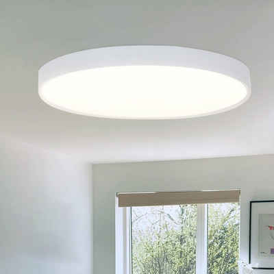ZMH LED Deckenleuchte Rund Deckenlampe für Flur Wohnzimmer Küche Schlafzimmer, LED fest integriert, 4000K