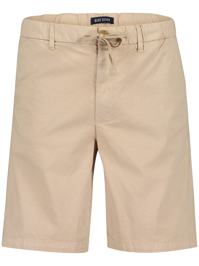 Blue Seven Bermudas 343578 Herren Twill Bermuda mit elastischem Bund - Unifarbene Kurze Hose