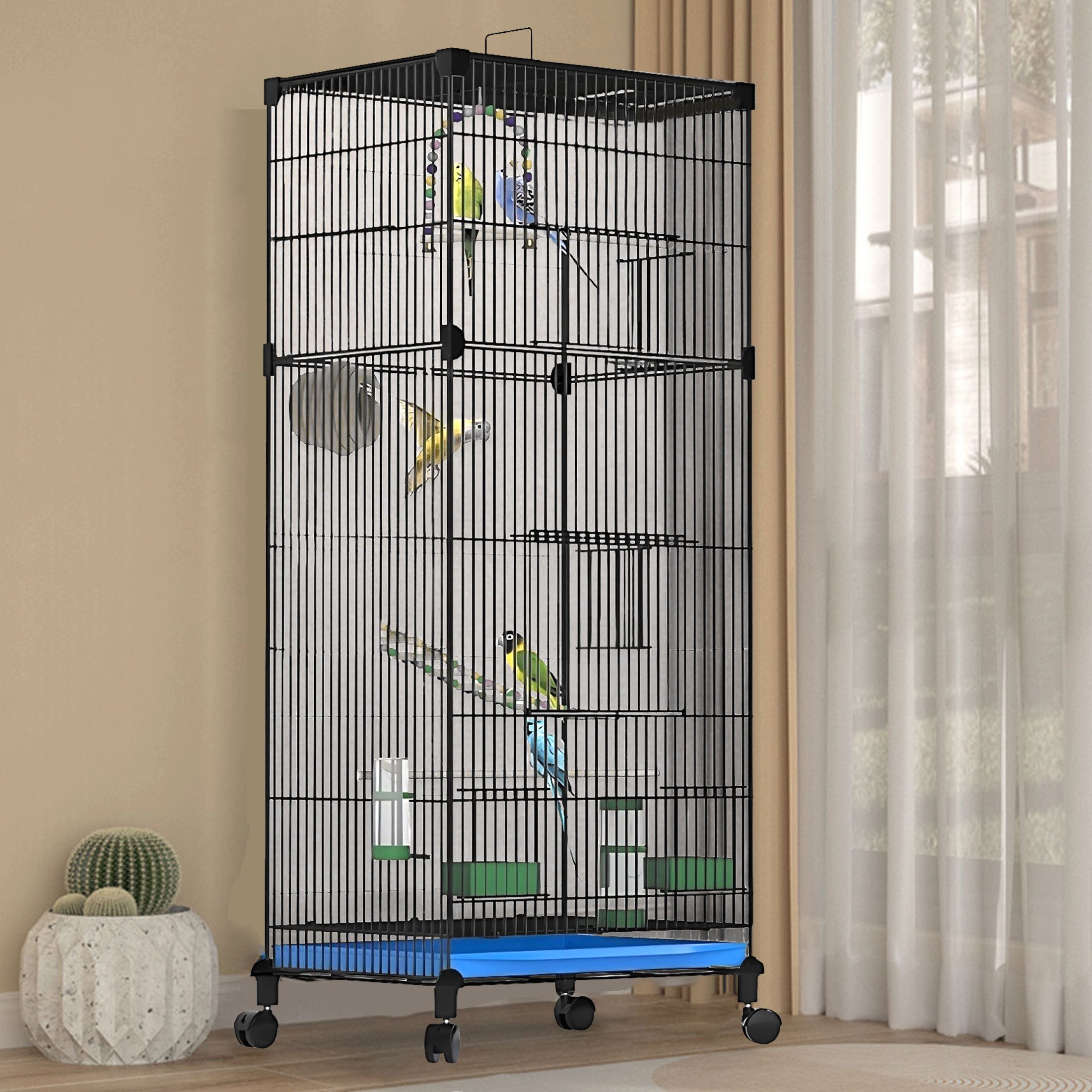 YINDN Vogelkäfig 90cm Vogelvoliere, Vogelhaus mit günstig online kaufen