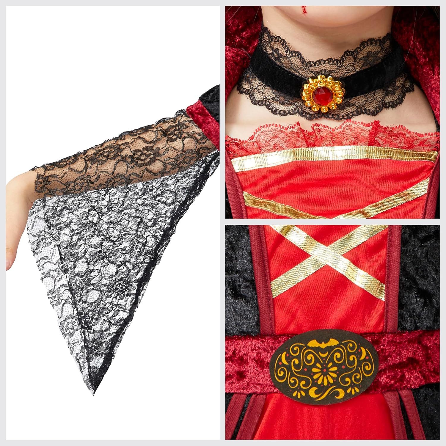 Spooktacular Creations Vampir-Kostüm Spooktacular Creations Royal Vampirin, Mädchen Halloween