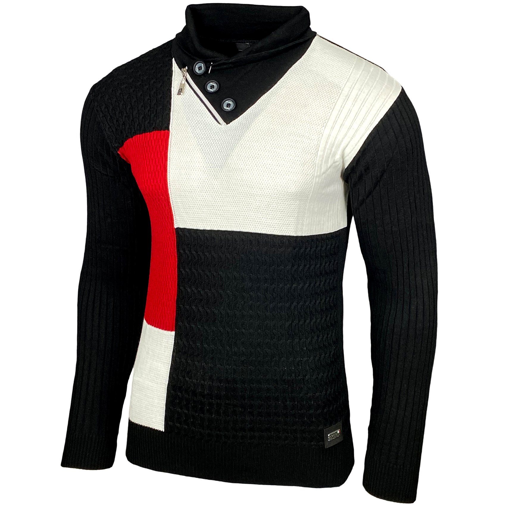 Baxboy Strickpullover Baxboy Herren Feinstrick Pullover günstig online kaufen