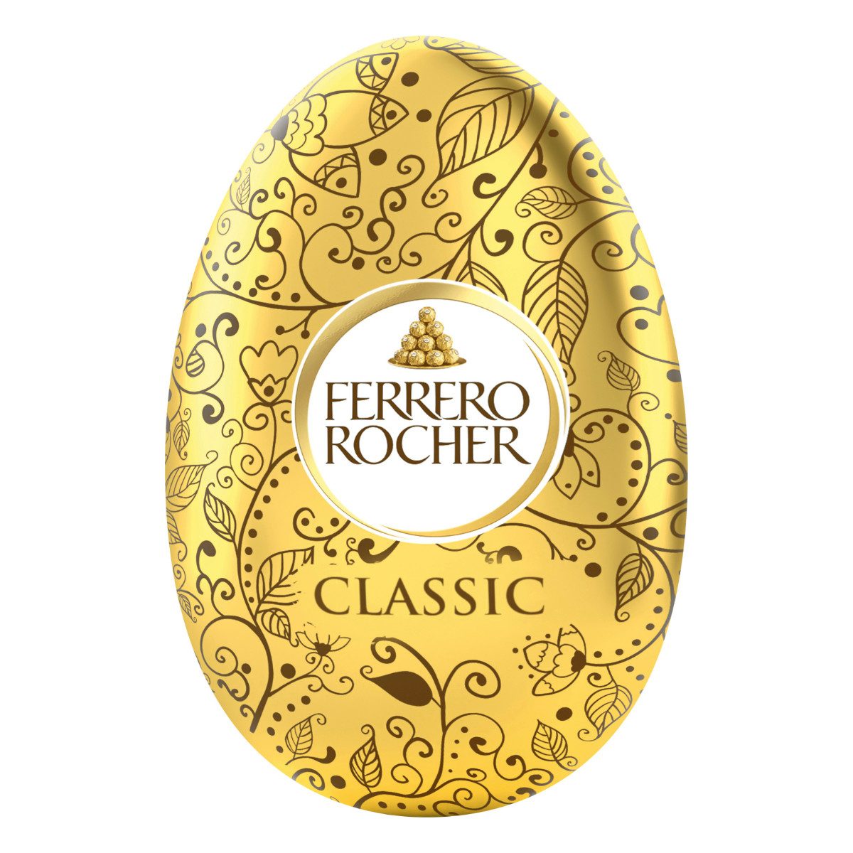 FERRERO ROCHER Schokolade, Ferrero Rocher Osterei Milchschokoladenhohlkörper mit Haselnuss 100g