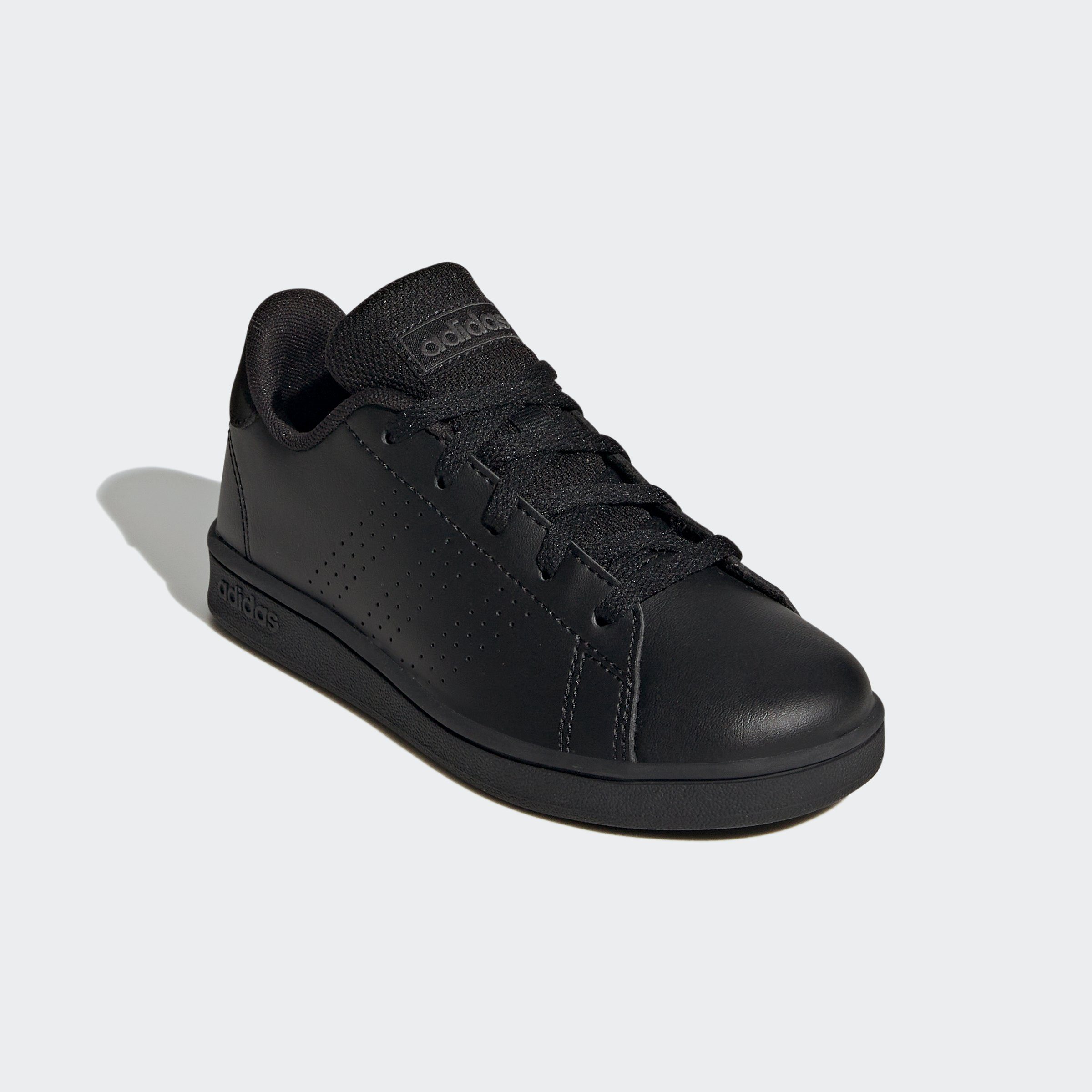 adidas Sportswear ADVANTAGE LIFESTYLE COURT LACE Sneaker Design auf den Spuren des adidas Stan Smith Core Black / Core Black / Grey Six
