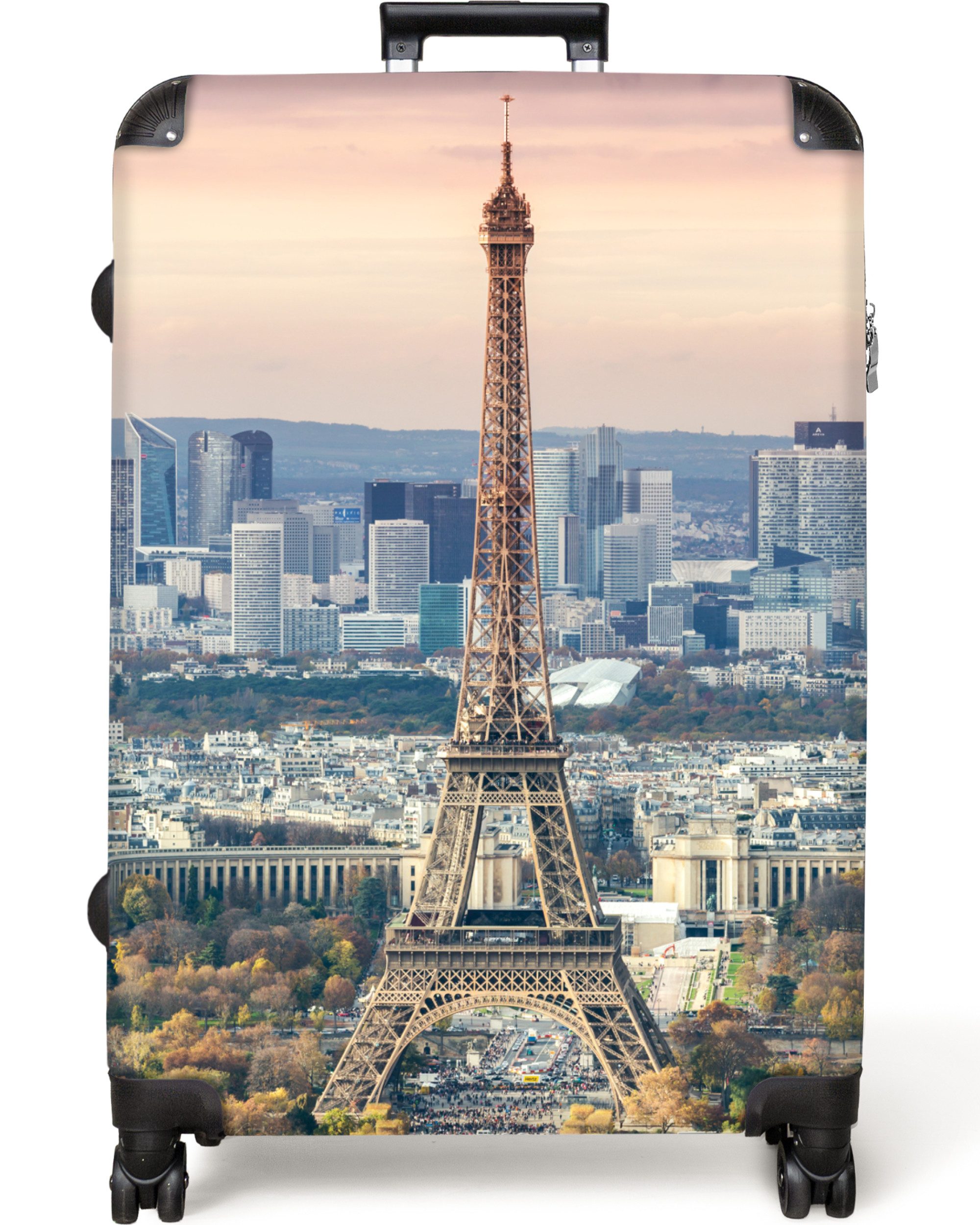 NoBoringSuitcases.com© Hartschalen-Trolley Eiffelturm - Herbst - günstig online kaufen