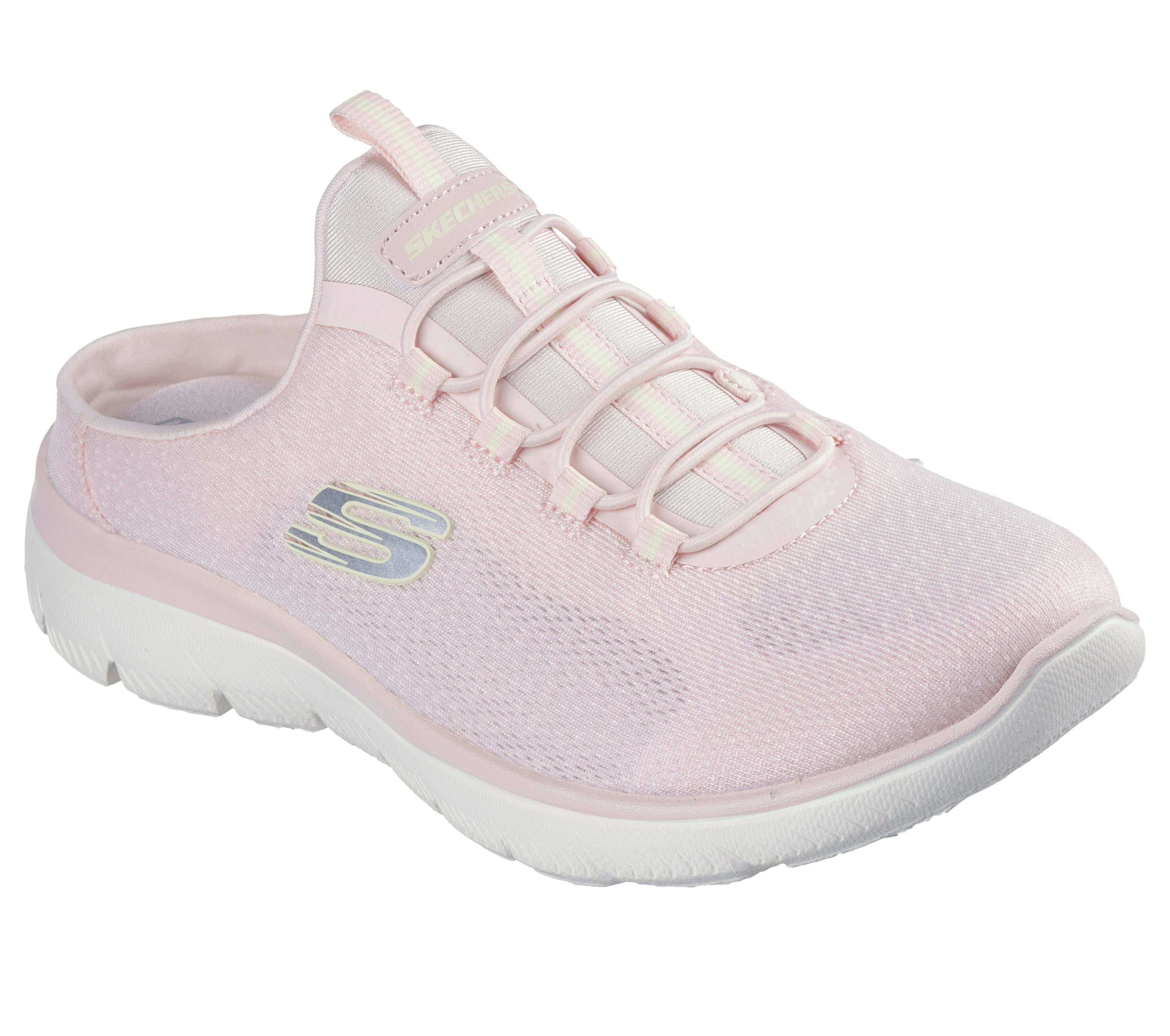 Skechers SUMMITS-SIMPLY SWEET Sabot Freizeitschuh, Sommerschuh, Hausschuh mit weicher Innensohle