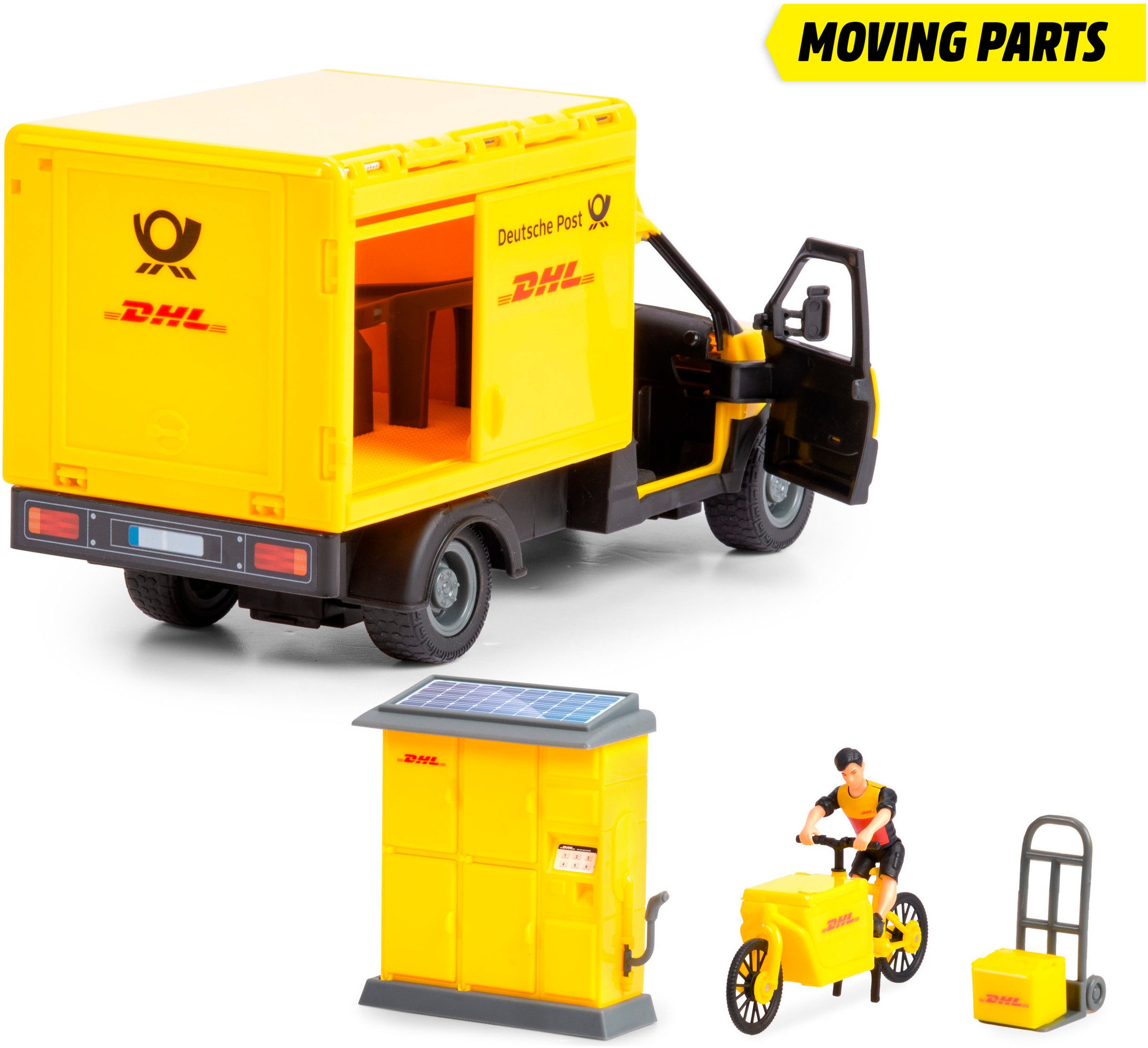 Dickie Toys Spielzeug-Auto DHL Delivery Set