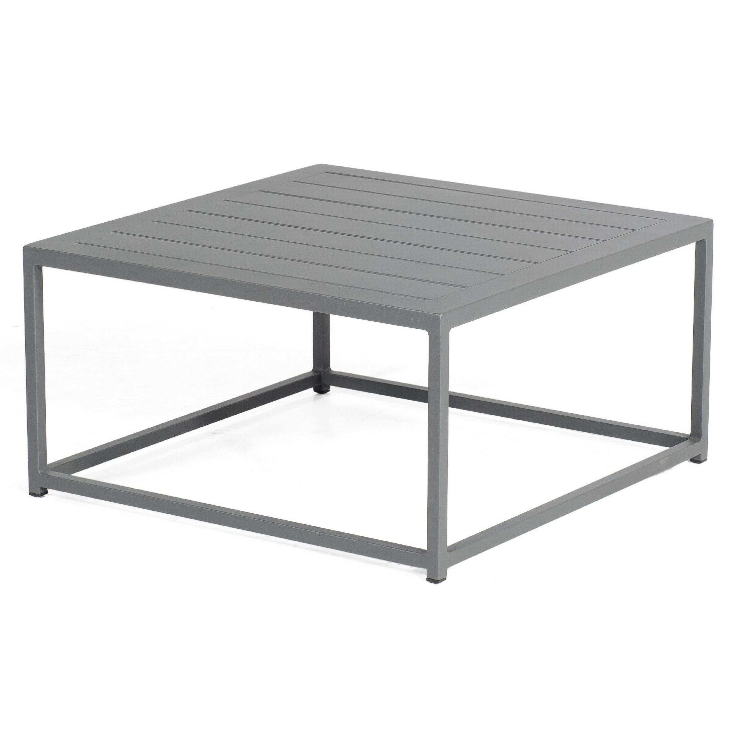 SonnenPartner Gartentisch Sonnenpartner Lounge-Tisch Basic Aluminium 70x70 cm anthrazit