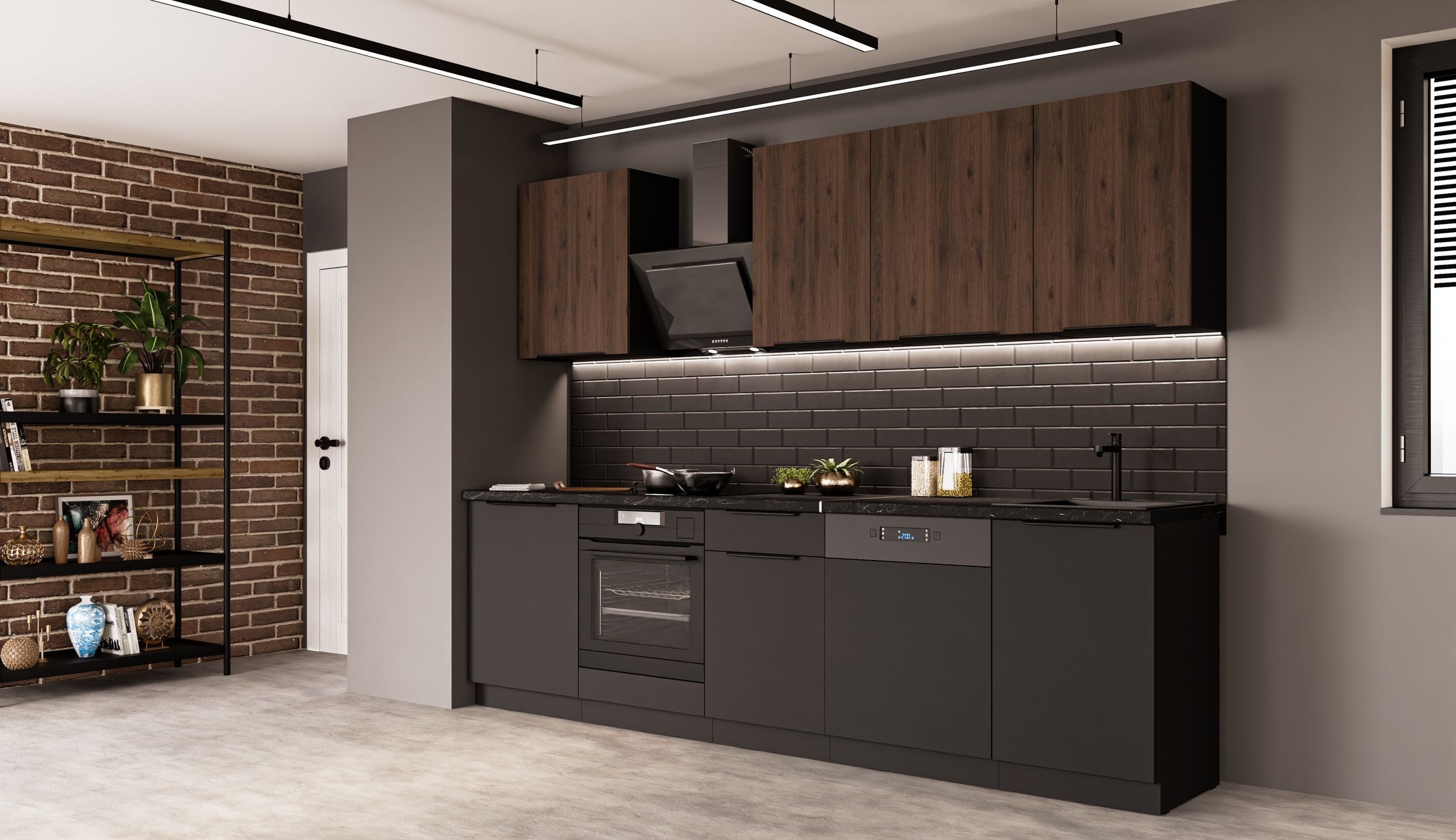 Küchen-Preisbombe Küchenzeile SIENA + MONZA BASIC 280 Küchenblock Küche Ein günstig online kaufen