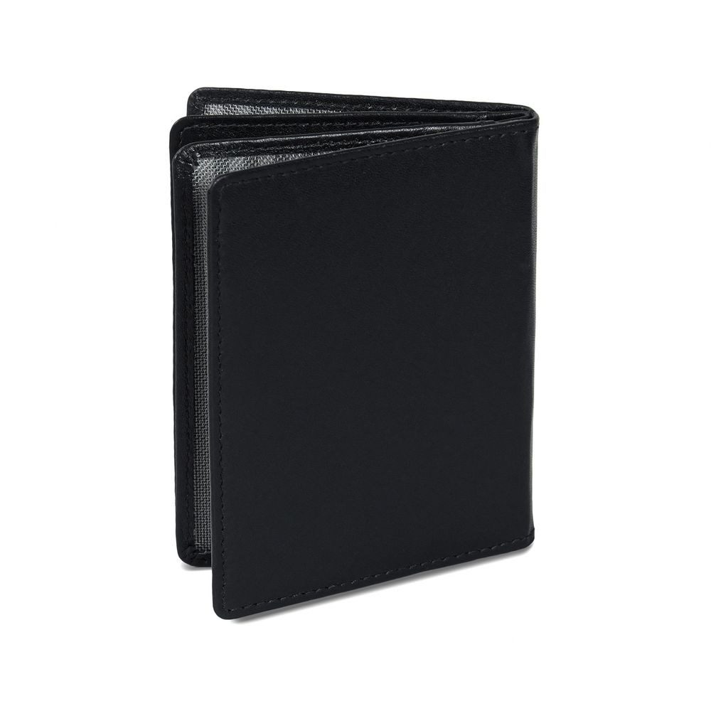 BRANCO Kartenetui A7 Ausweis-Hülle / Kreditkarten-Etui, Leder, Schwarz, Branco br-302