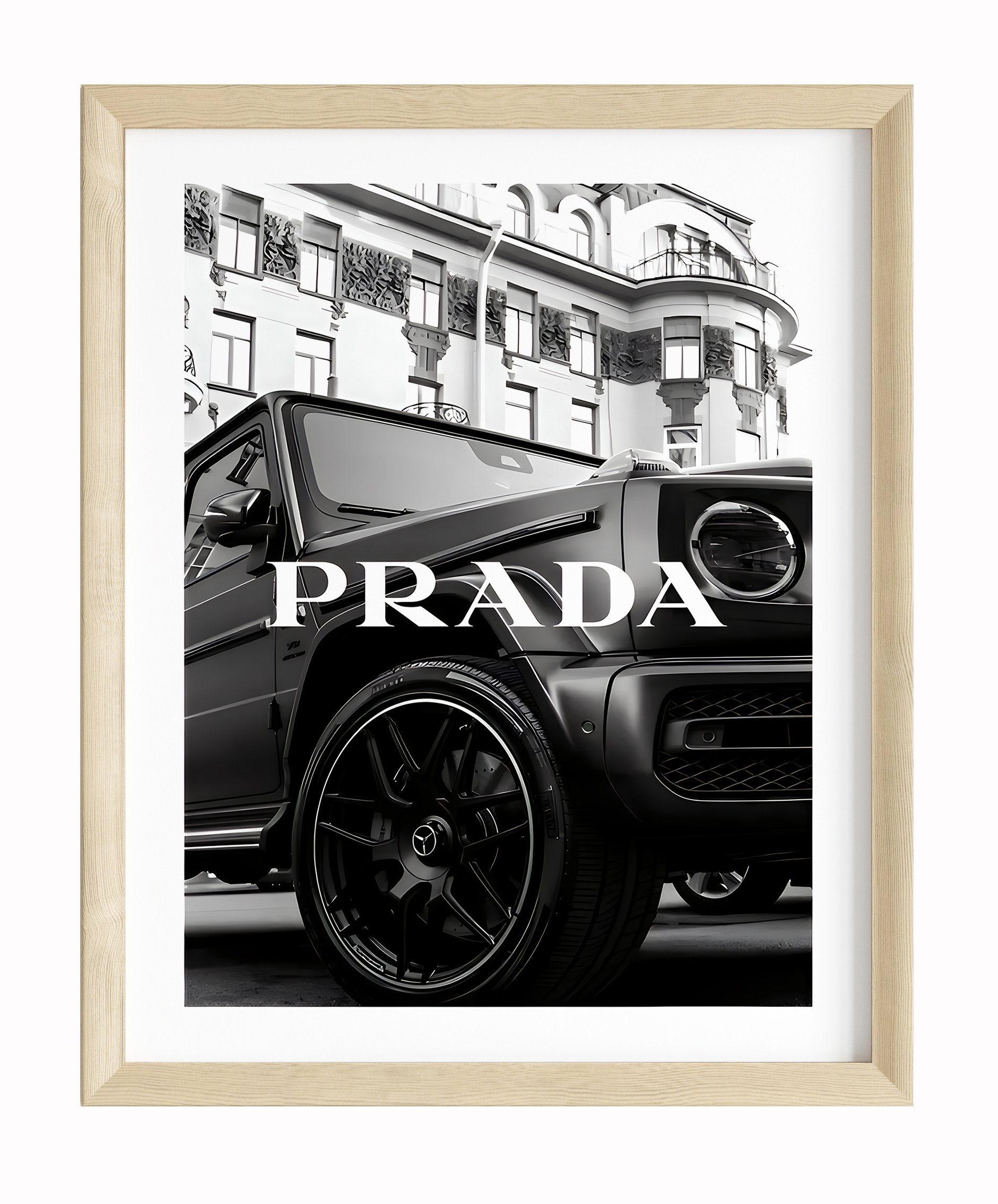 JUSTGOODMOOD Плакат Premium ® Prada Плакат · Mercedes G-Klasse · ohne Rahmen, Плакат in verschiedenen Größen verfügbar