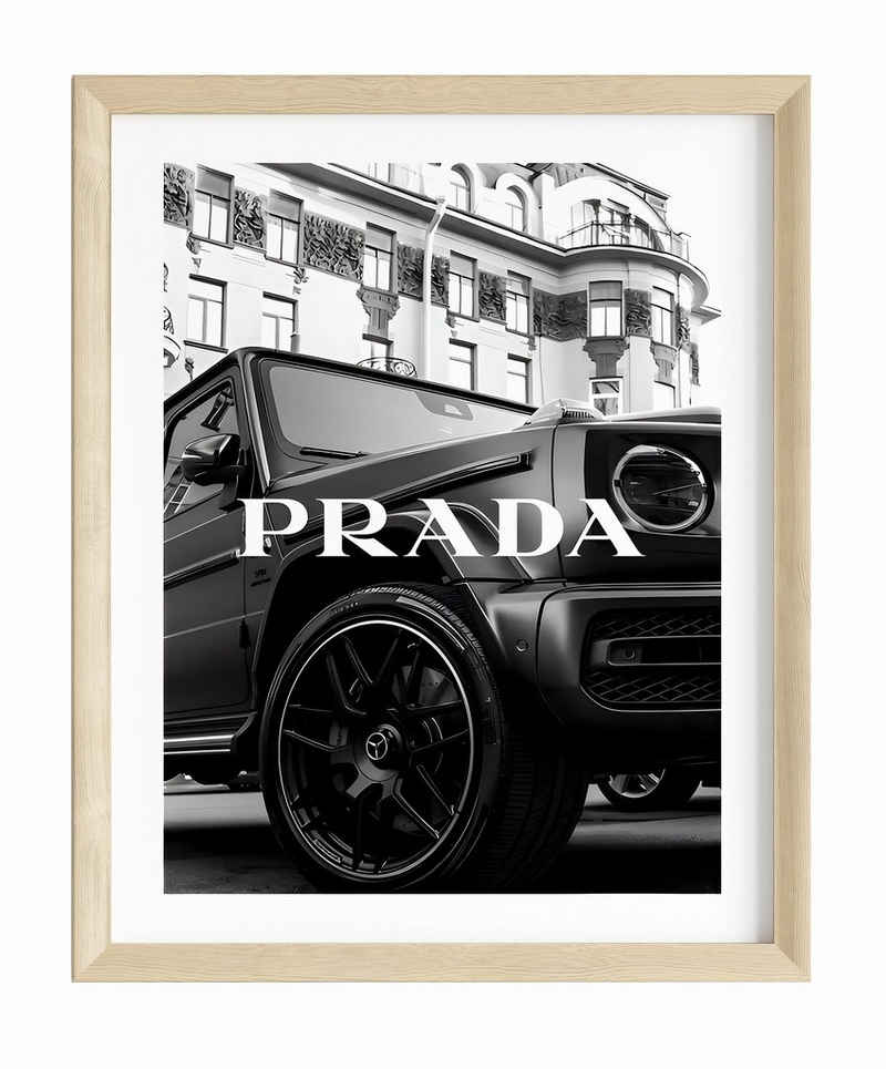 JUSTGOODMOOD Poster Premium ® Prada Poster · Mercedes G-Klasse · ohne Rahmen, Poster in verschiedenen Größen verfügbar