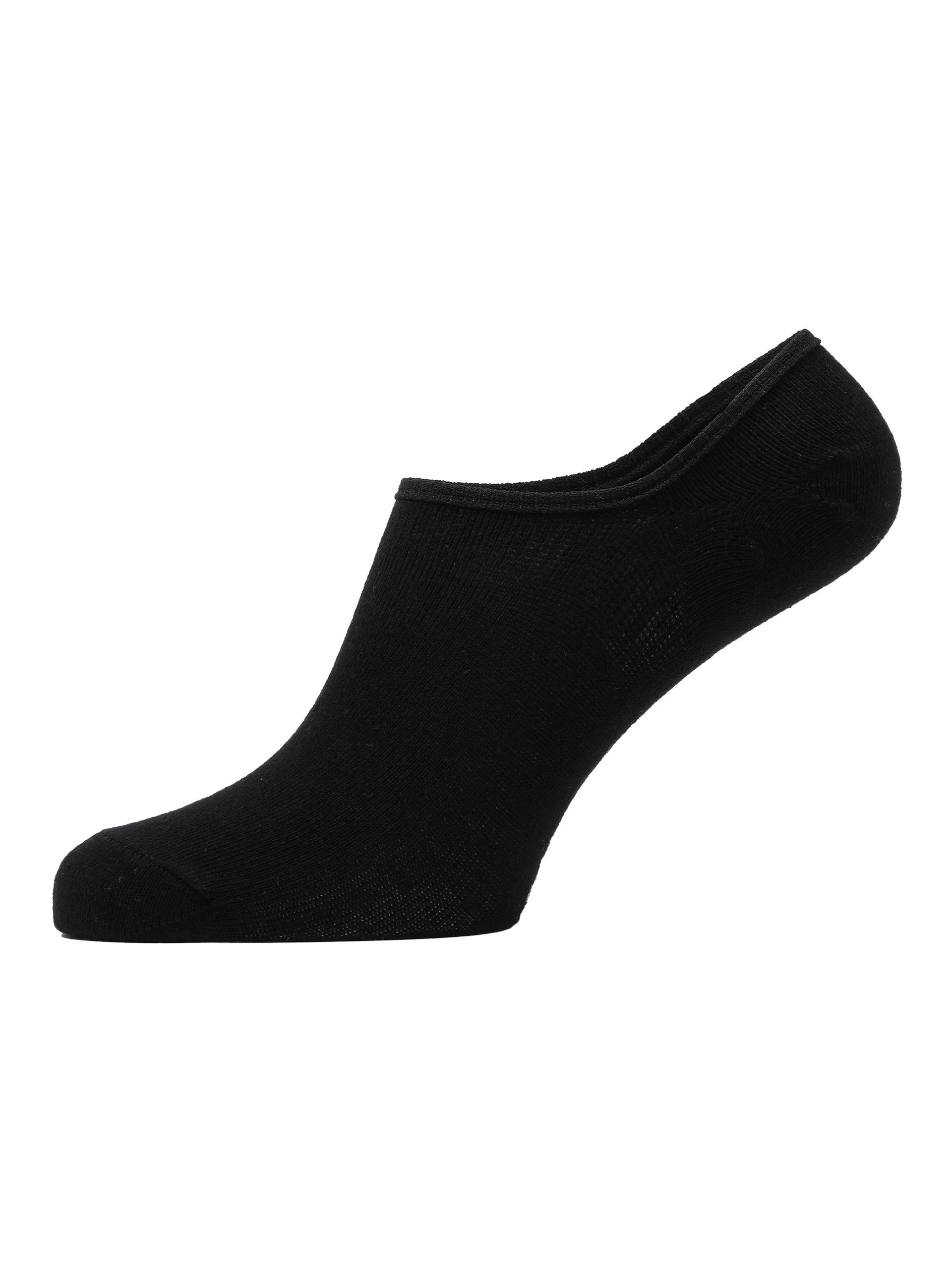 GOTS zertifizierte Baumwoll-Invisible Albert Sneakersocken (10-Paar) 10er Pack Bio-Baumwolle Schäfer schwarz