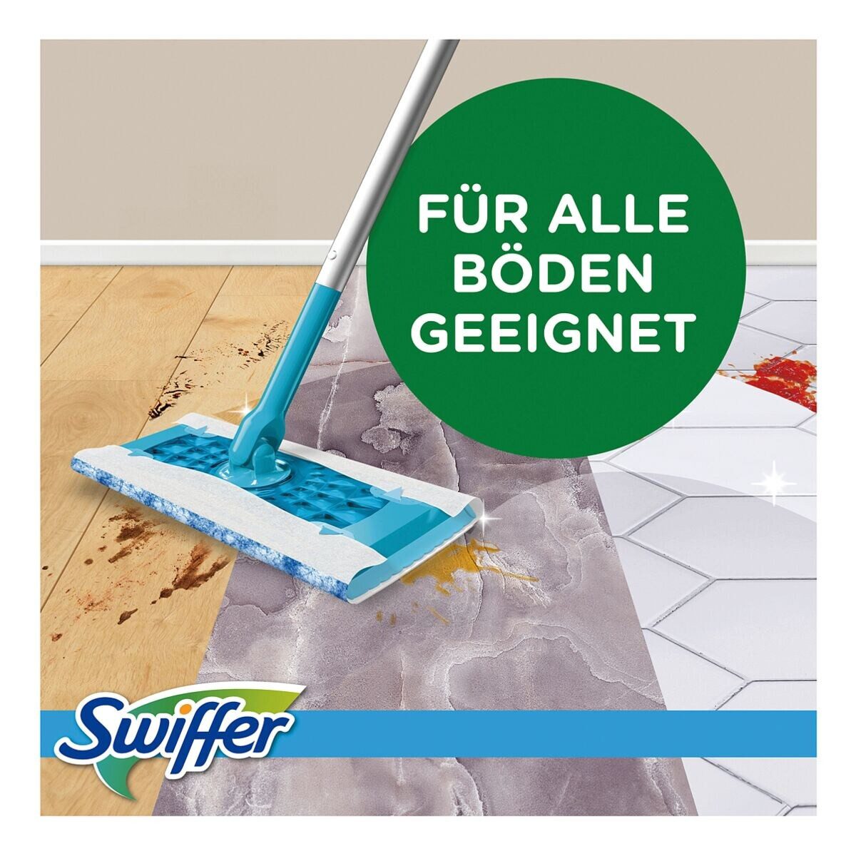 Swiffer WET REFILLS Reinigungstücher (Nachfüllpack Feuchte Bodentücher, 10 Stück) – Bild 5 von 5