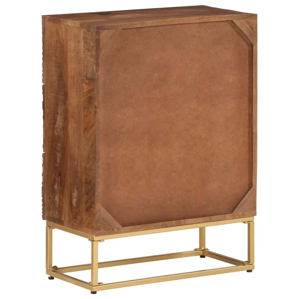 vidaXL Kommode Kommode 55x30x76 cm Massivholz und Eisen (1 St)