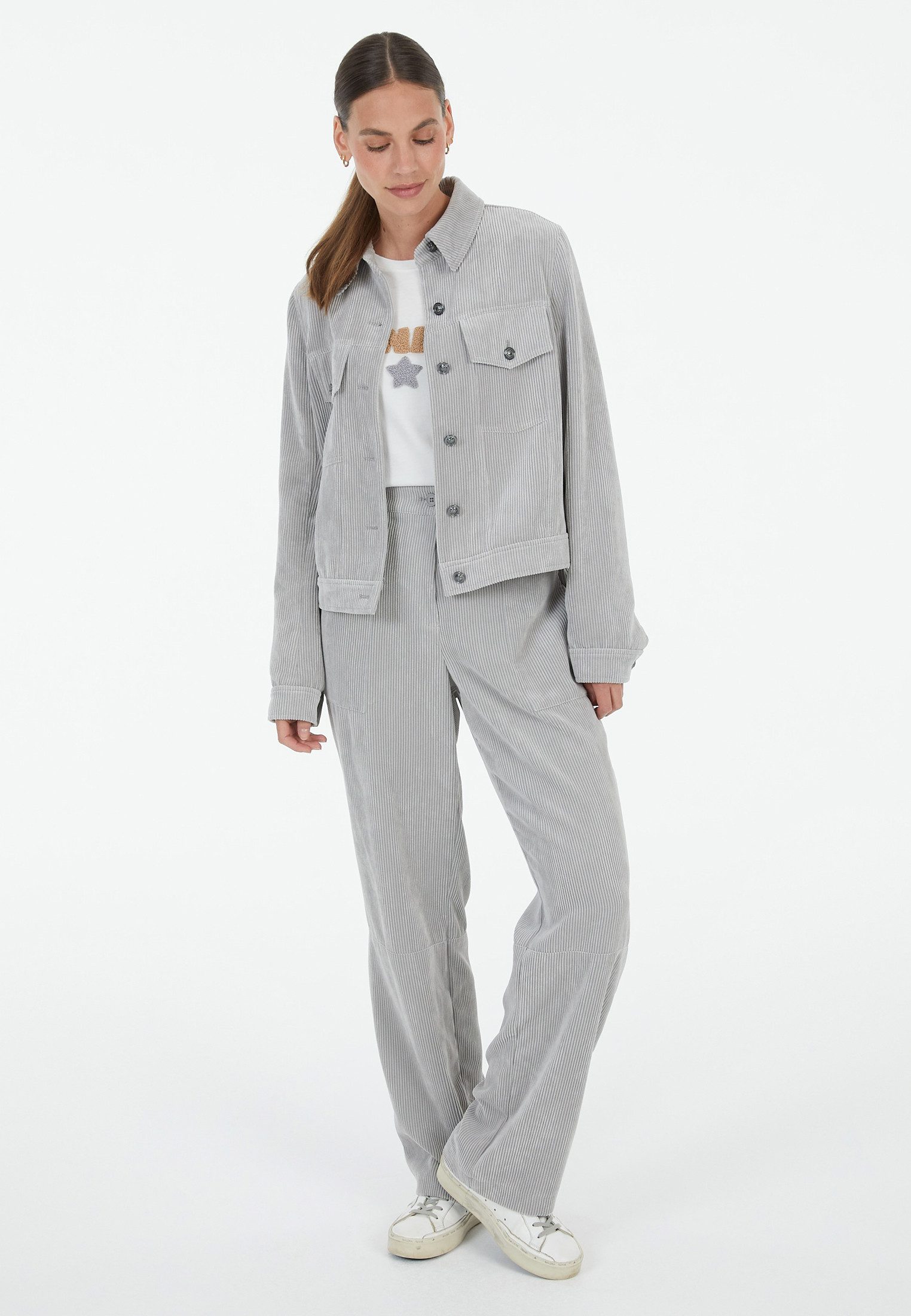 MARC AUREL Kurzblazer aus leichtem Cord