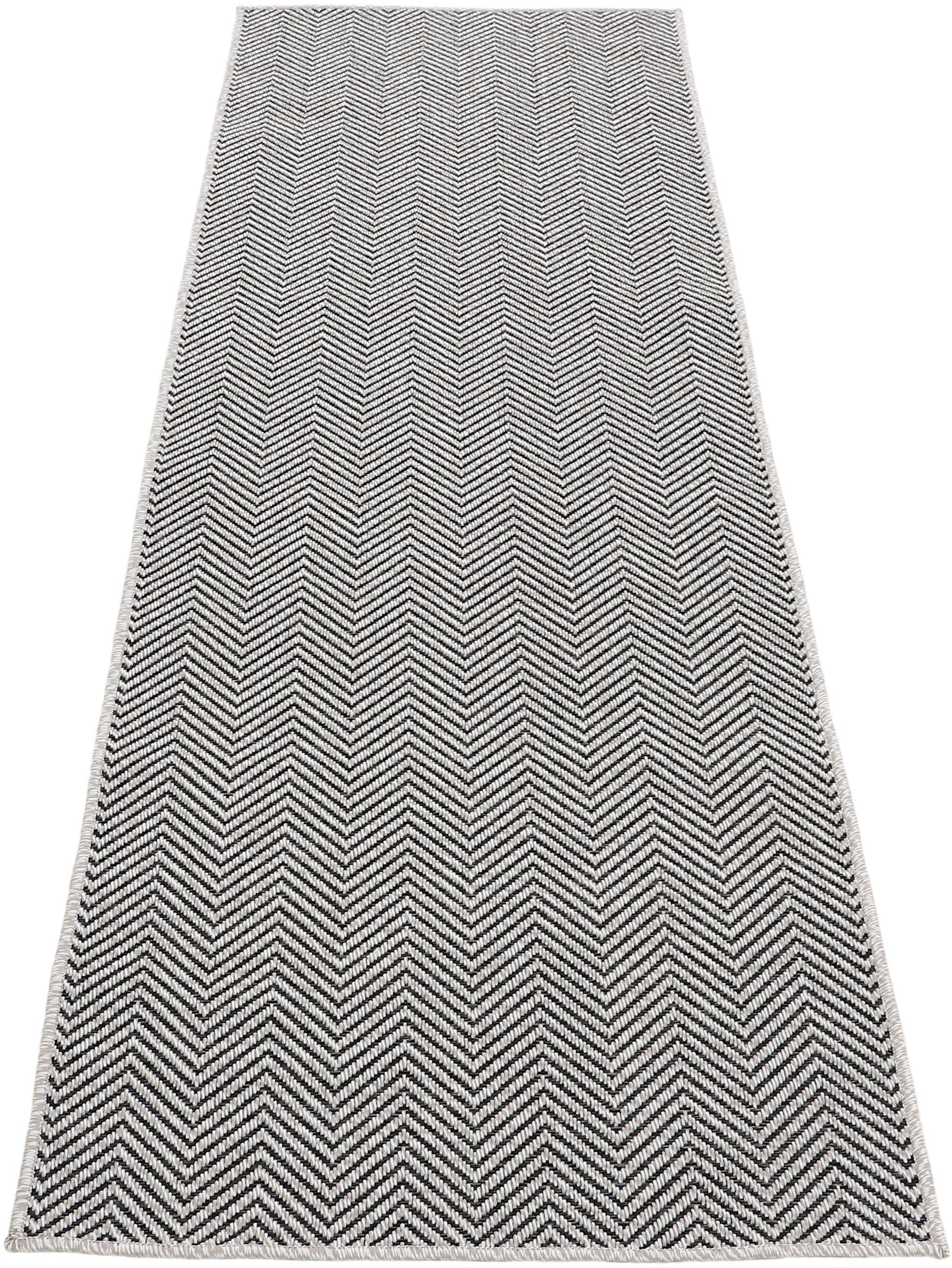 Läufer Boho 106, carpetfine, rechteckig, Höhe: 4 mm, robustes Flachgewebe, Sisal  Optik, UV-beständig, Außenbereich