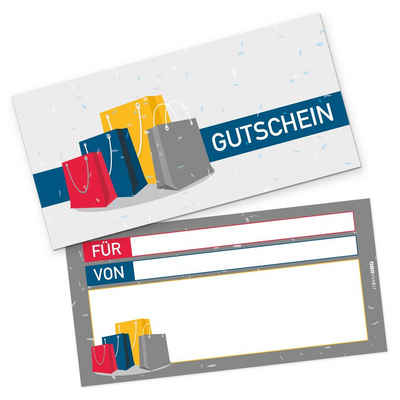itenga Grußkarten itenga Geschenkgutschein Shopping (Motiv 9), Postkarte zum Ausfüllen