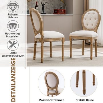 Gotagee Esszimmerstuhl Stuhlset Esszimmerstühle Küchenstühle Polsterstuhl Massivholzbeine
