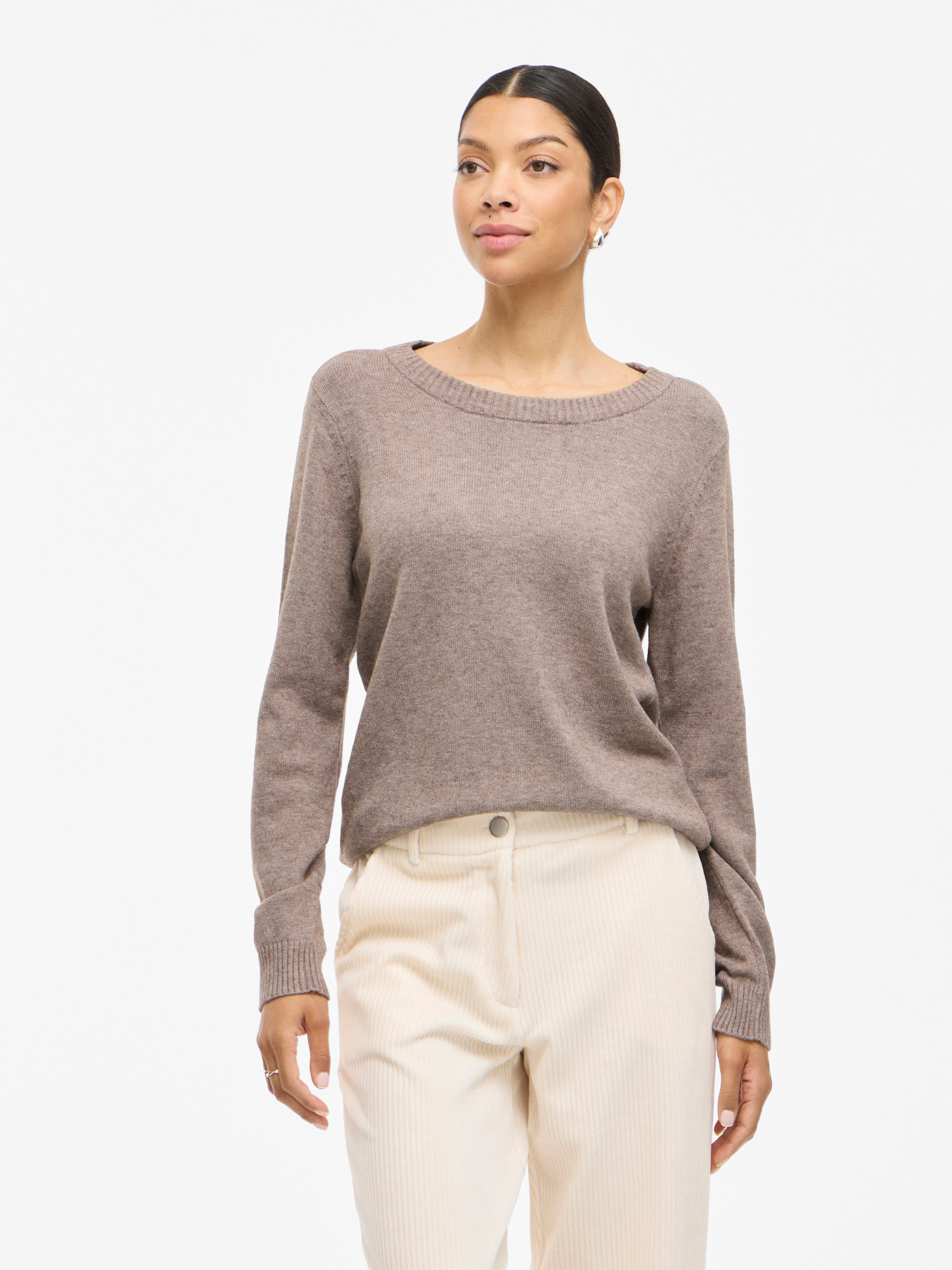 Vila Rundhalspullover VIRIL O-NECK L/S KNIT günstig online kaufen