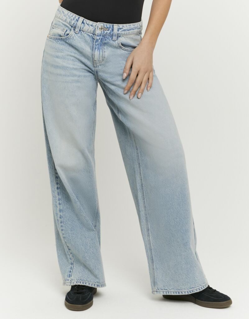 Tally Weijl Low-rise-Jeans SPADEDODA aus hochwertigem Baumwoll-Lyocell-Mix, tief geschnitten in weitem Fit