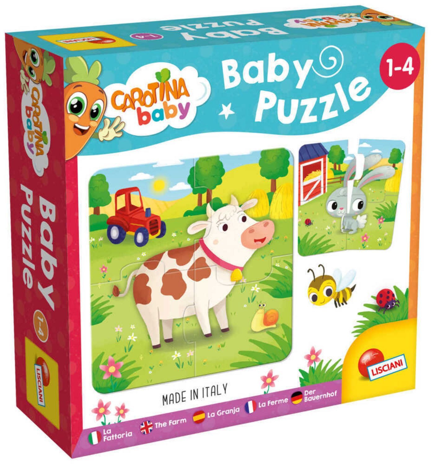 Spielhaus CAROTINA BABY PUZZLE auf dem Bauernhof