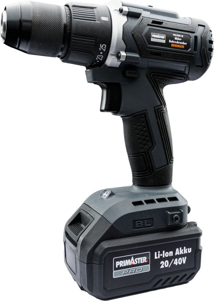 Primaster Akku-Bohrschrauber Primaster Pro Akku-Bohrschrauber PAS20BL-W 20 V