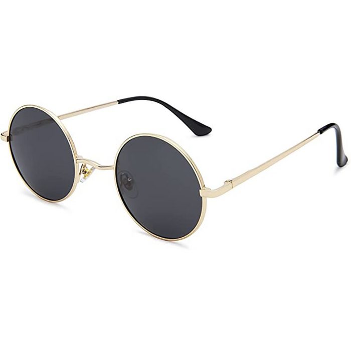 Leway Sonnenbrille Retro Kleine Runde Polarisierte Sonnenbrille für Männer Frauen