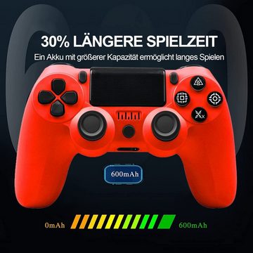 KINSI Gamepad,Game Controller, Wireless Controller für PS4,600mAh PlayStation 4-Controller