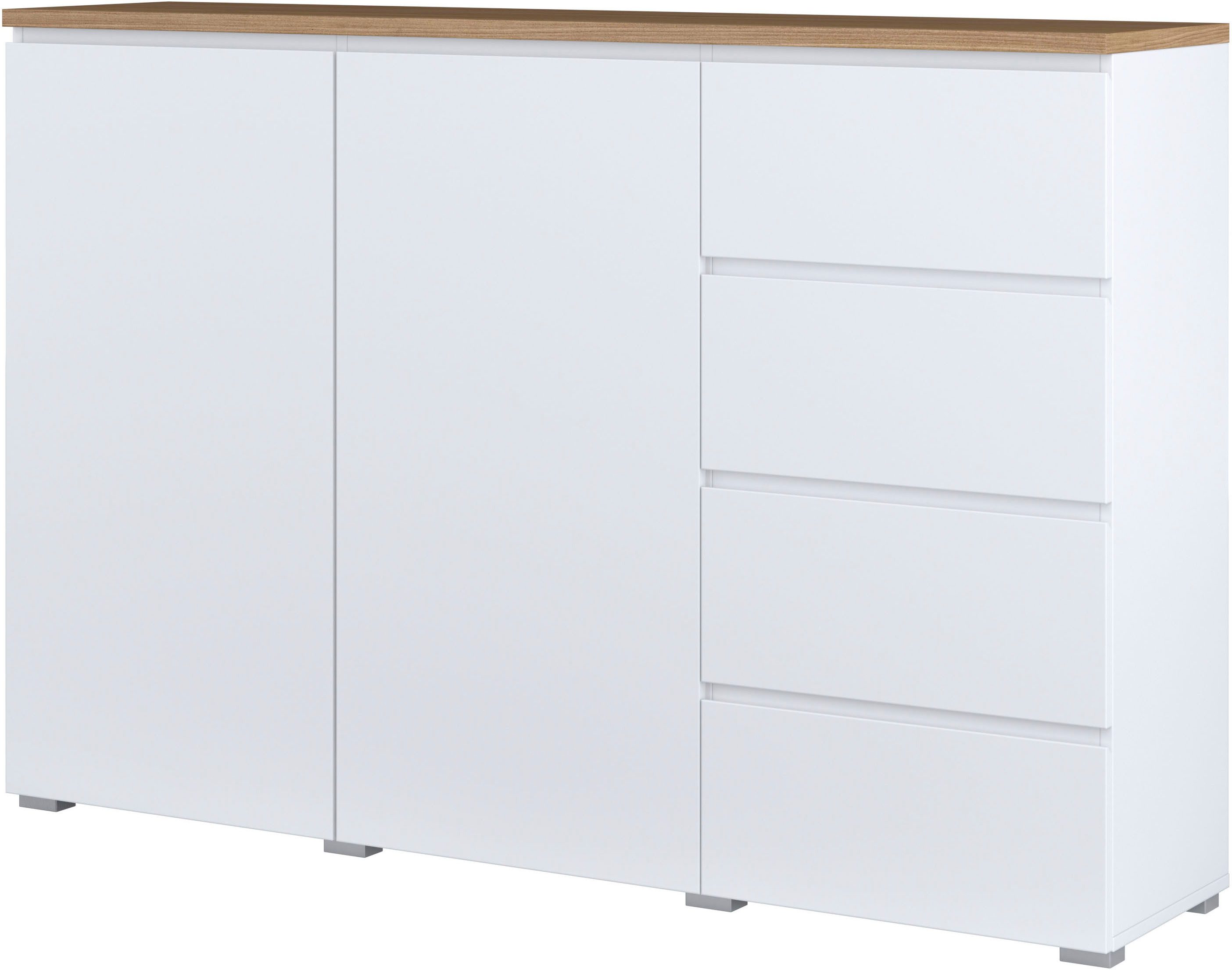 INOSIGN Highboard Modo, Breite 150 cm, moderne grifflose Kommode 2Türen/4 S günstig online kaufen