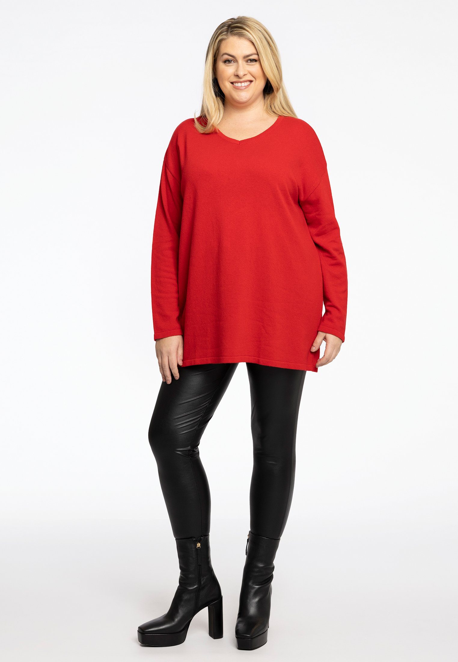 Größen Longpullover light Yoek Große red