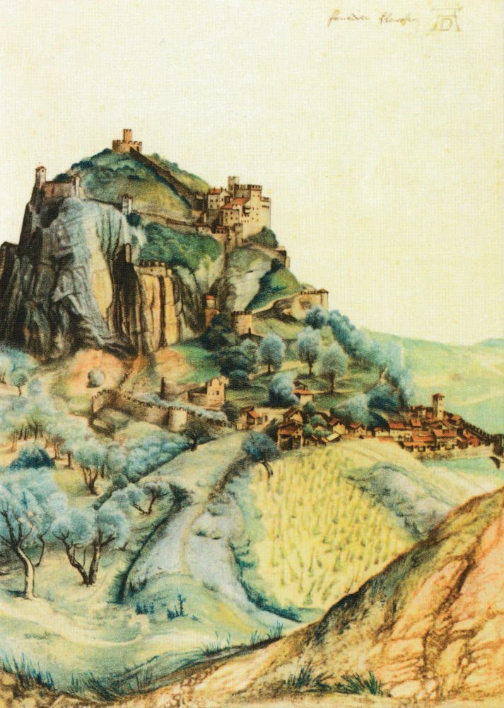 Postkarte Kunstkarte Albrecht Dürer "Ansicht Arco" von