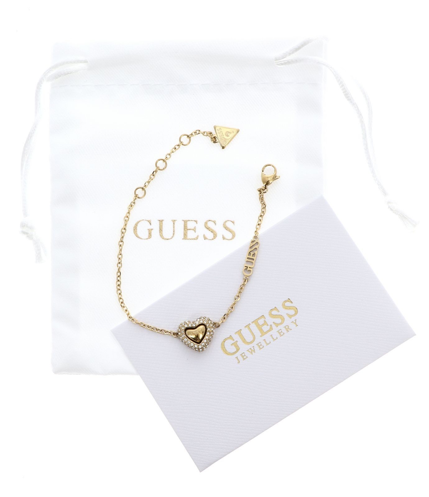 Guess Gliederarmband Pave Heart Bracelet günstig online kaufen