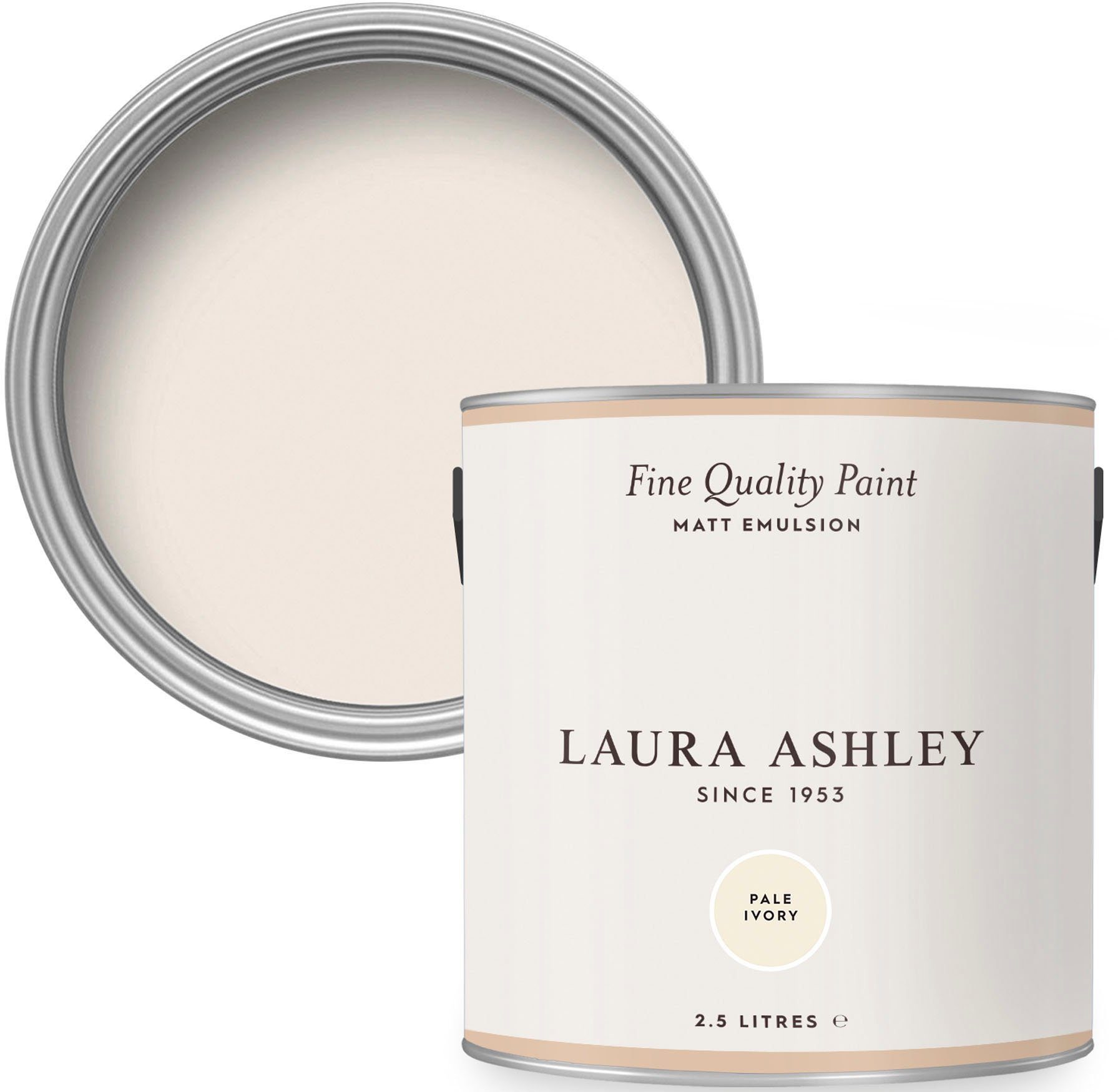LAURA ASHLEY Wandfarbe Fine Quality EMULSION Pale L Ivory 2,5 MATT shades, matt, Paint natural