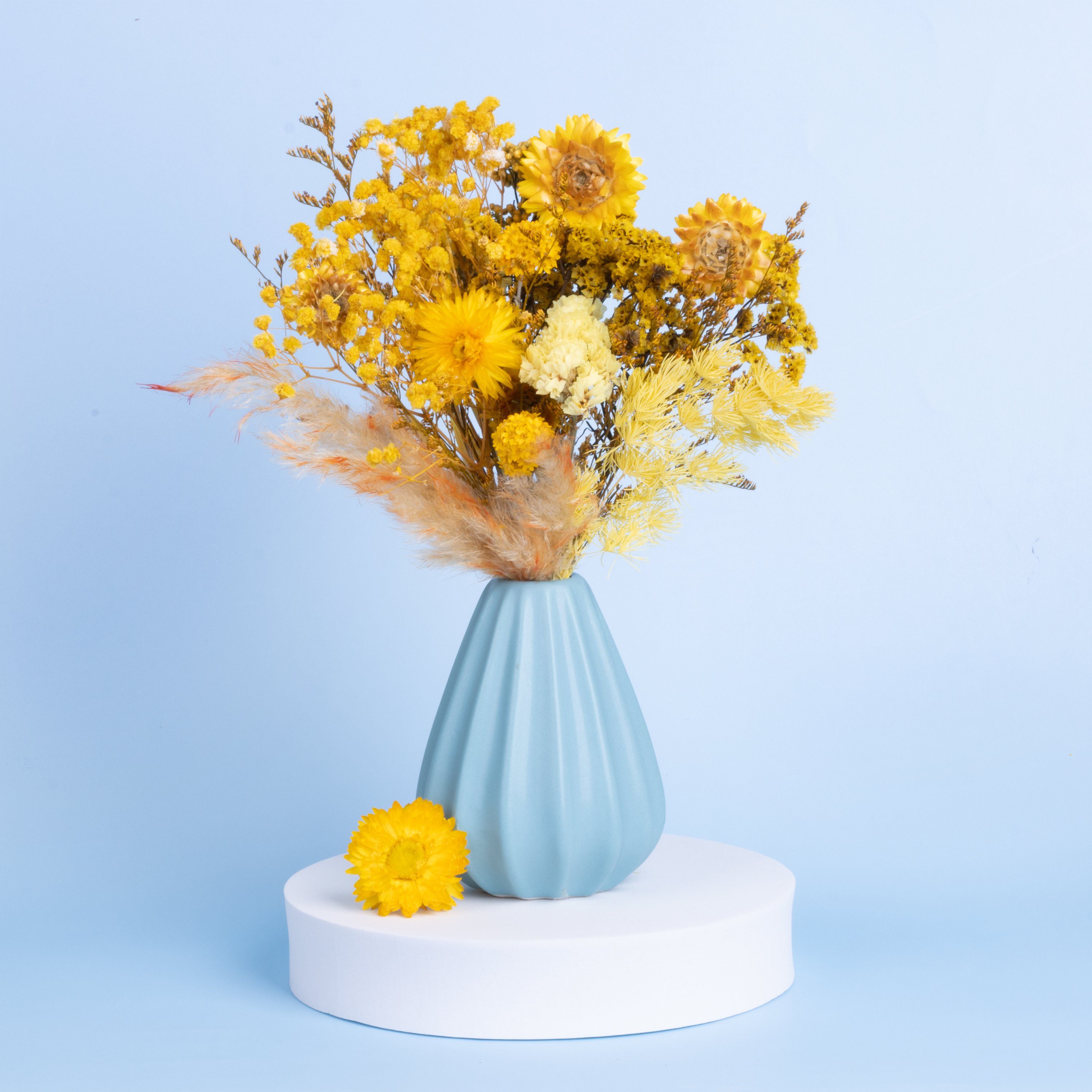 Töne, Getrocknete in Gelbe Trockenblume Blüten Kunstharz.Art Farben frohen -